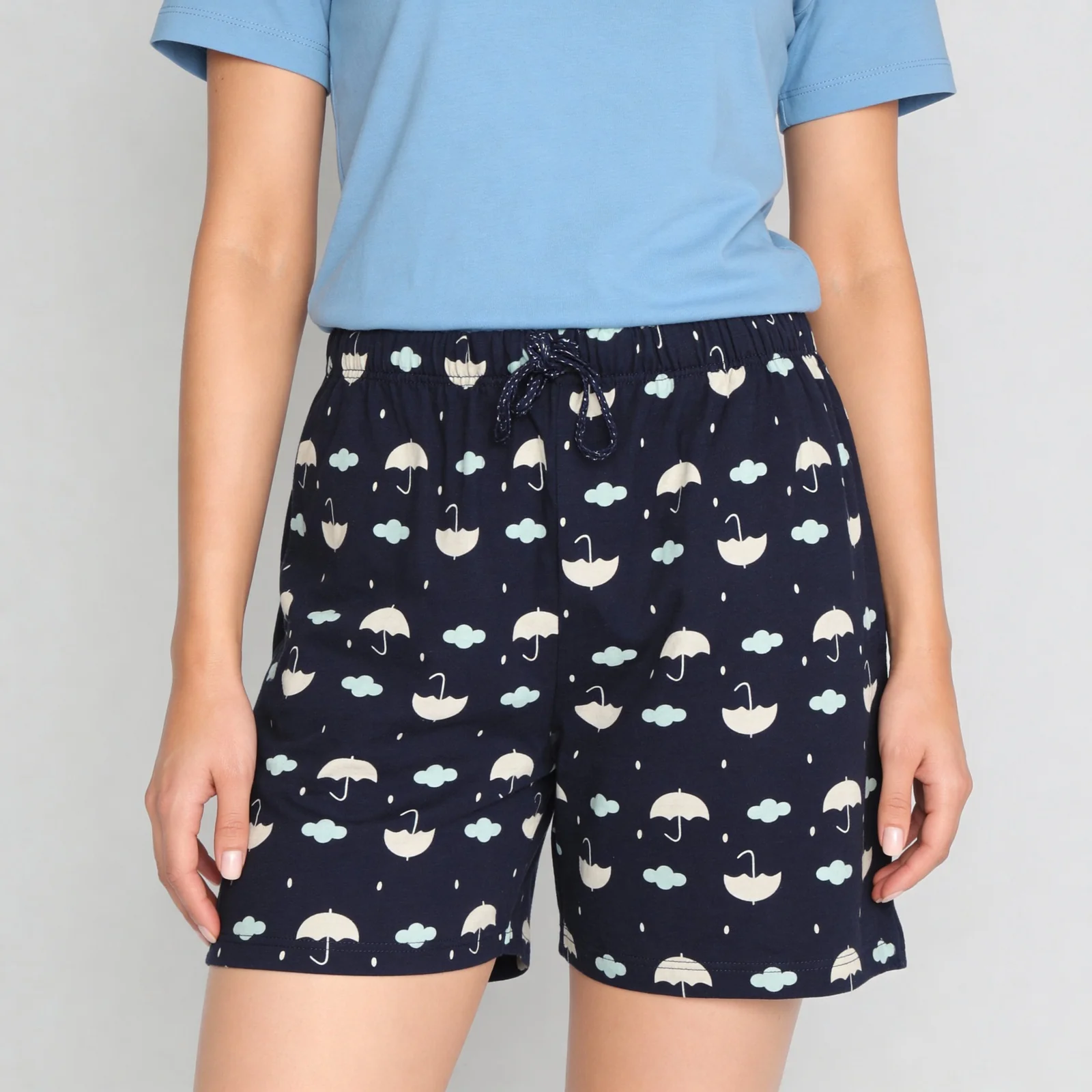 Cotton Printed Lounge Shorts - Image 4