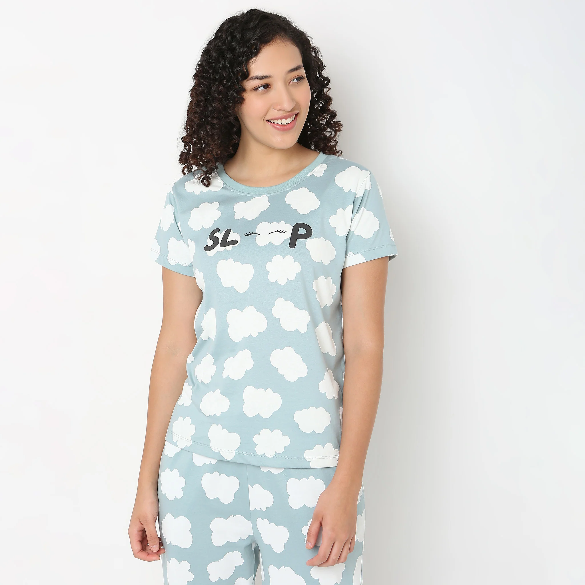Printed Cotton Lounge T-Shirt - Image 2