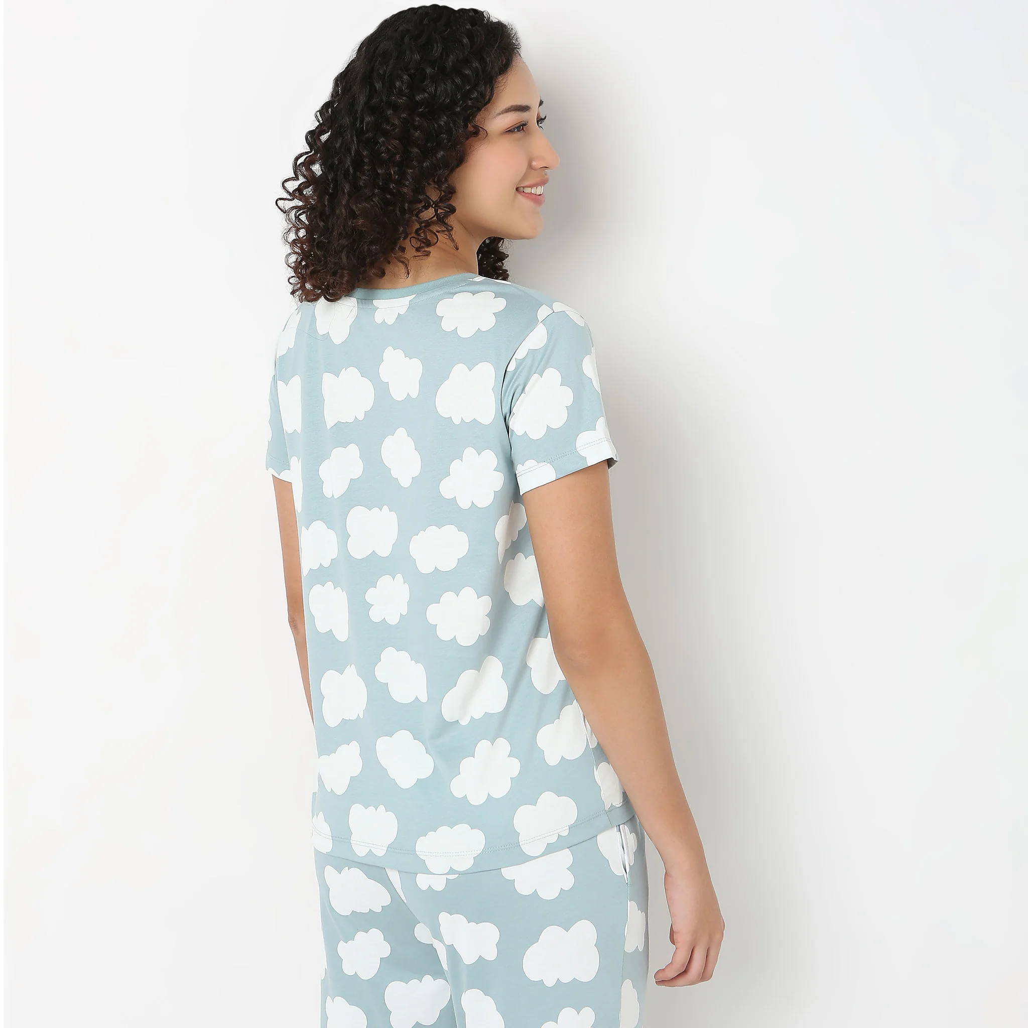 Printed Cotton Lounge T-Shirt - Image 3