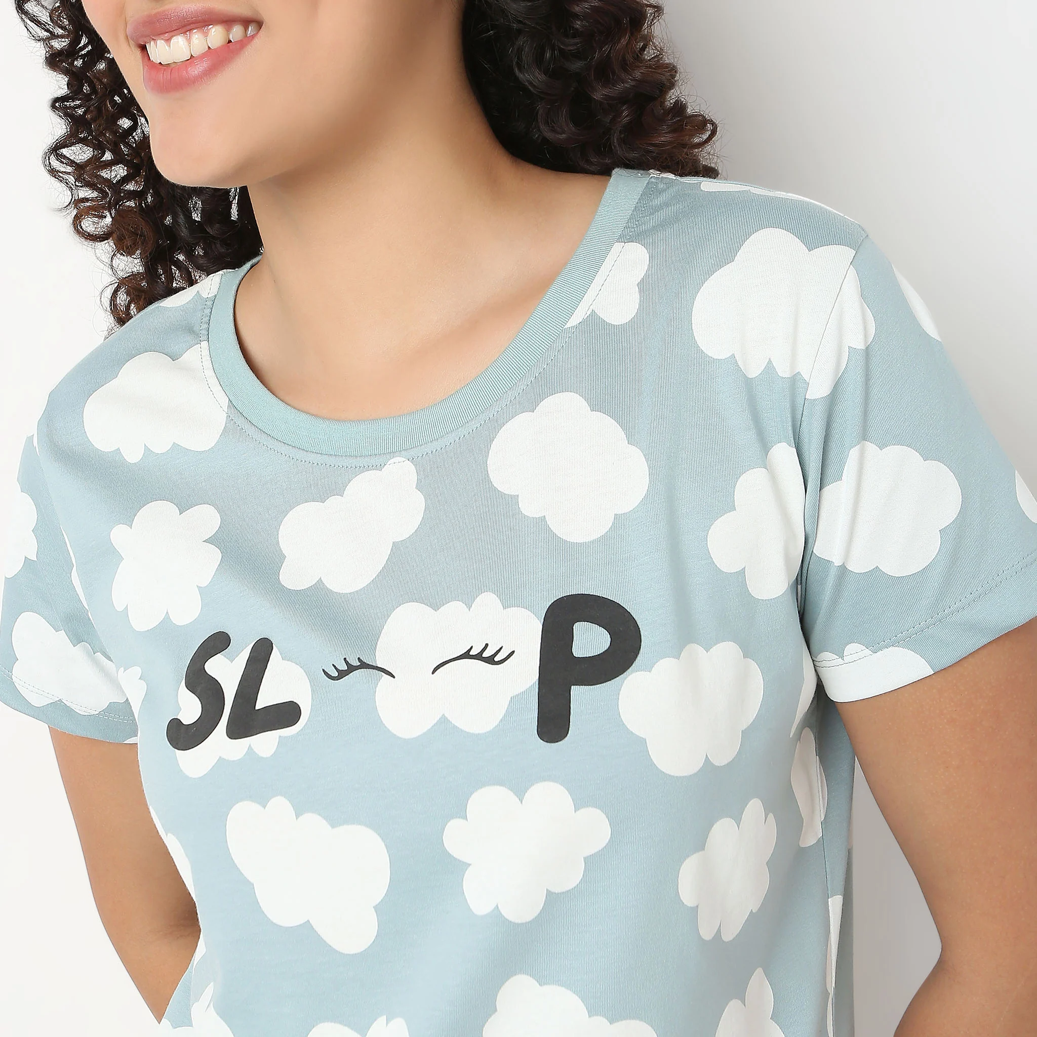 Printed Cotton Lounge T-Shirt - Image 4