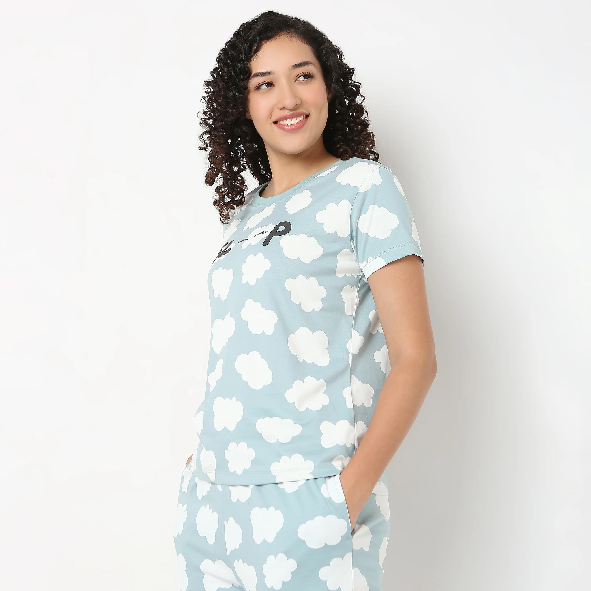 Printed Cotton Lounge T-Shirt - Image 5