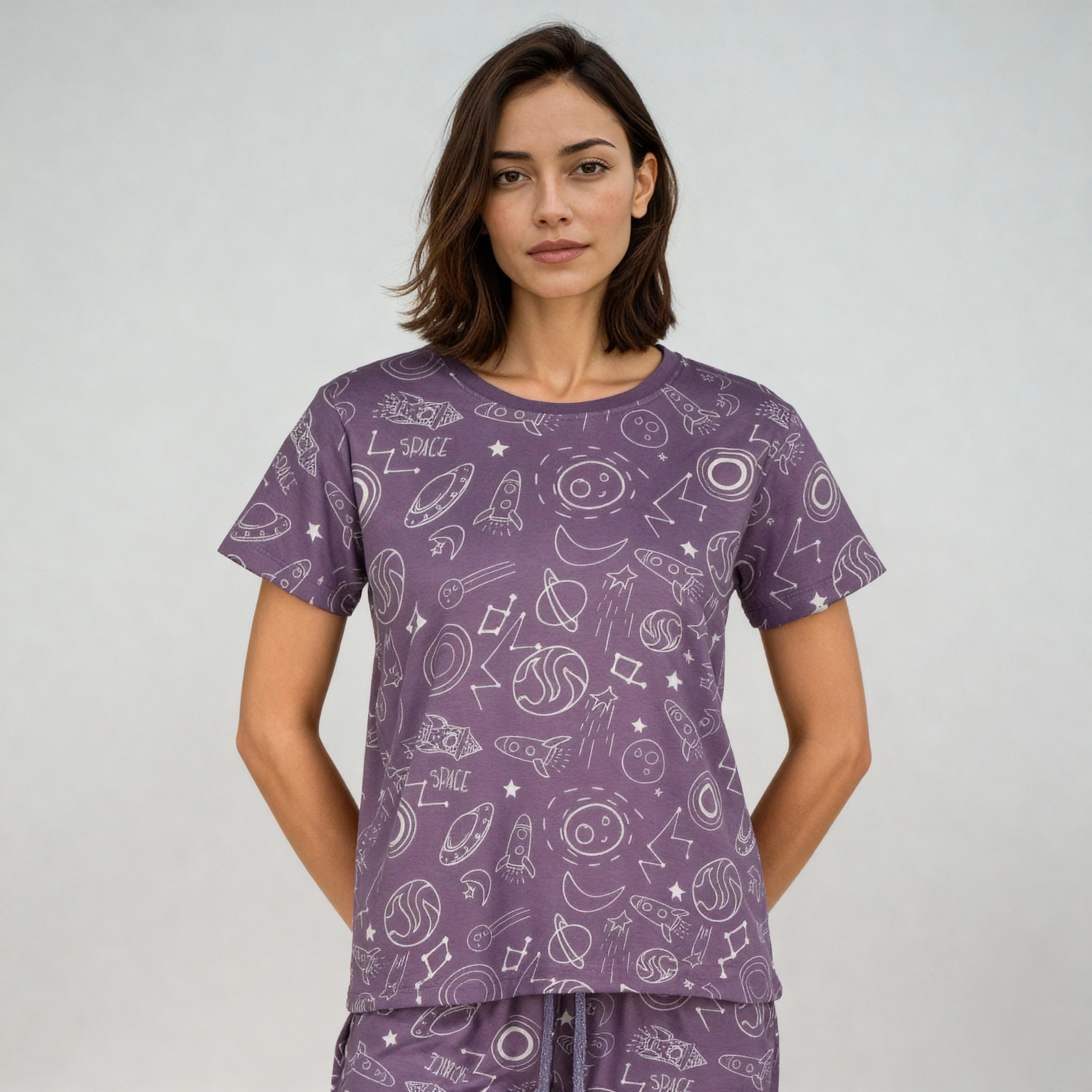 Cotton Printed Lounge T-Shirt - Image 2