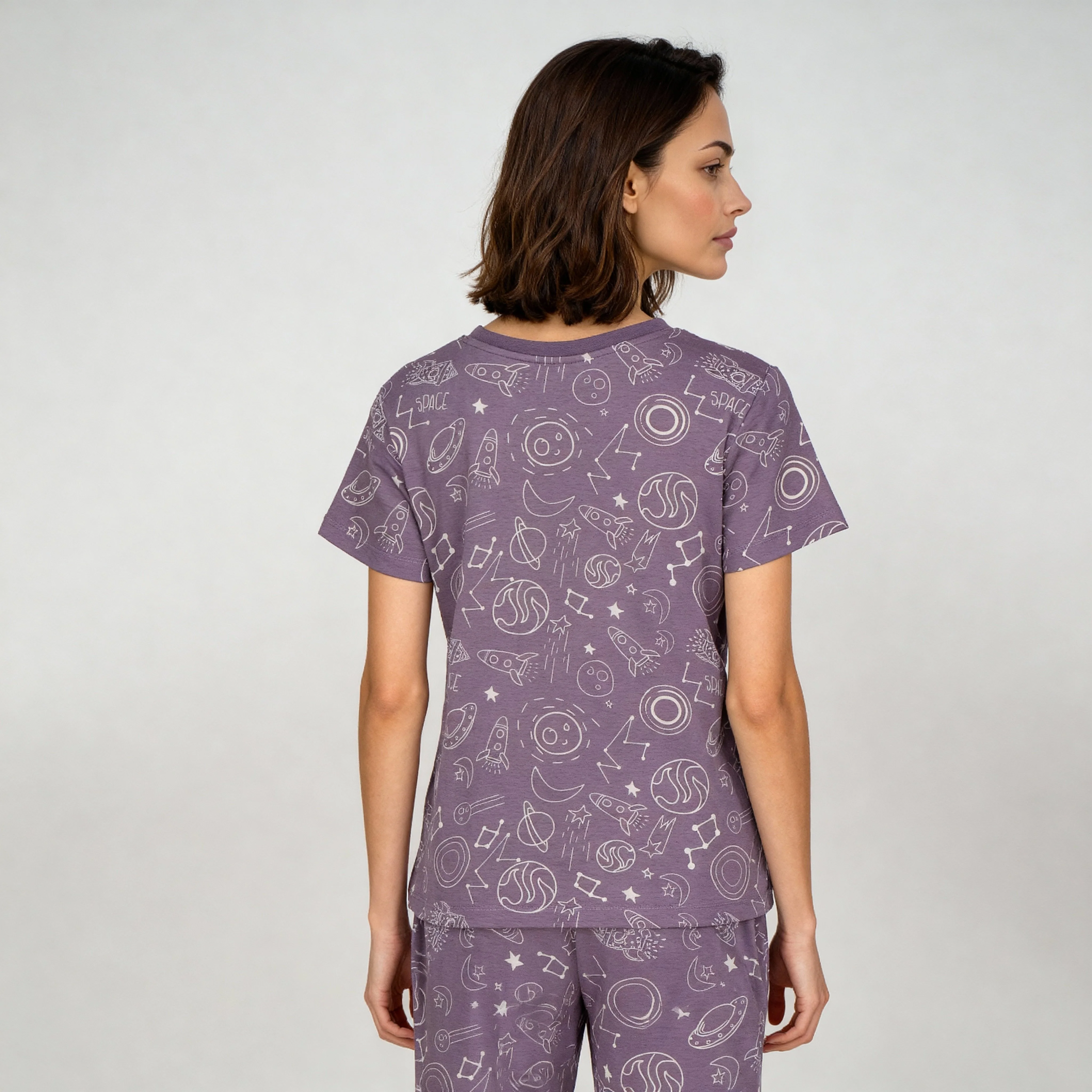 Cotton Printed Lounge T-Shirt - Image 3