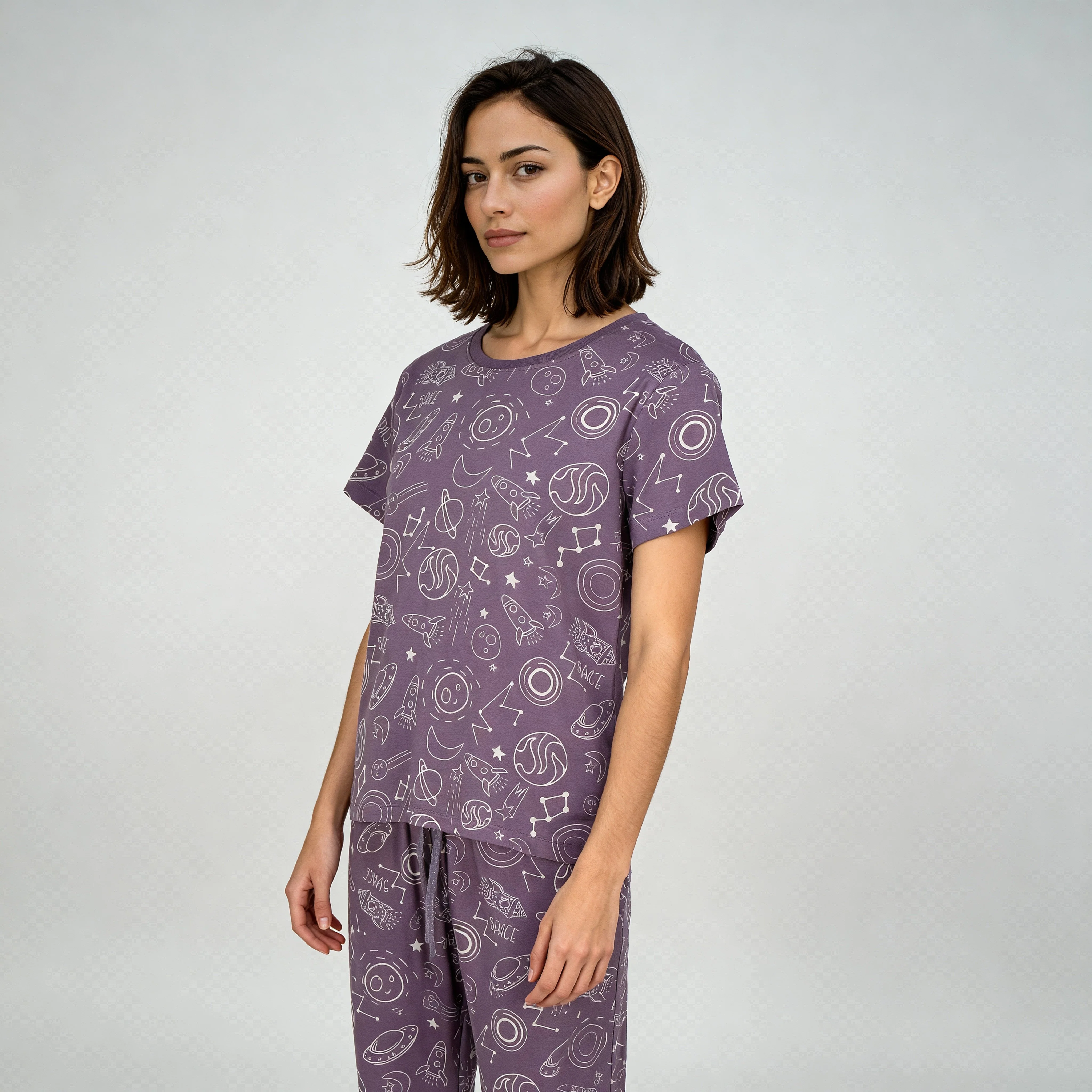 Cotton Printed Lounge T-Shirt - Image 5