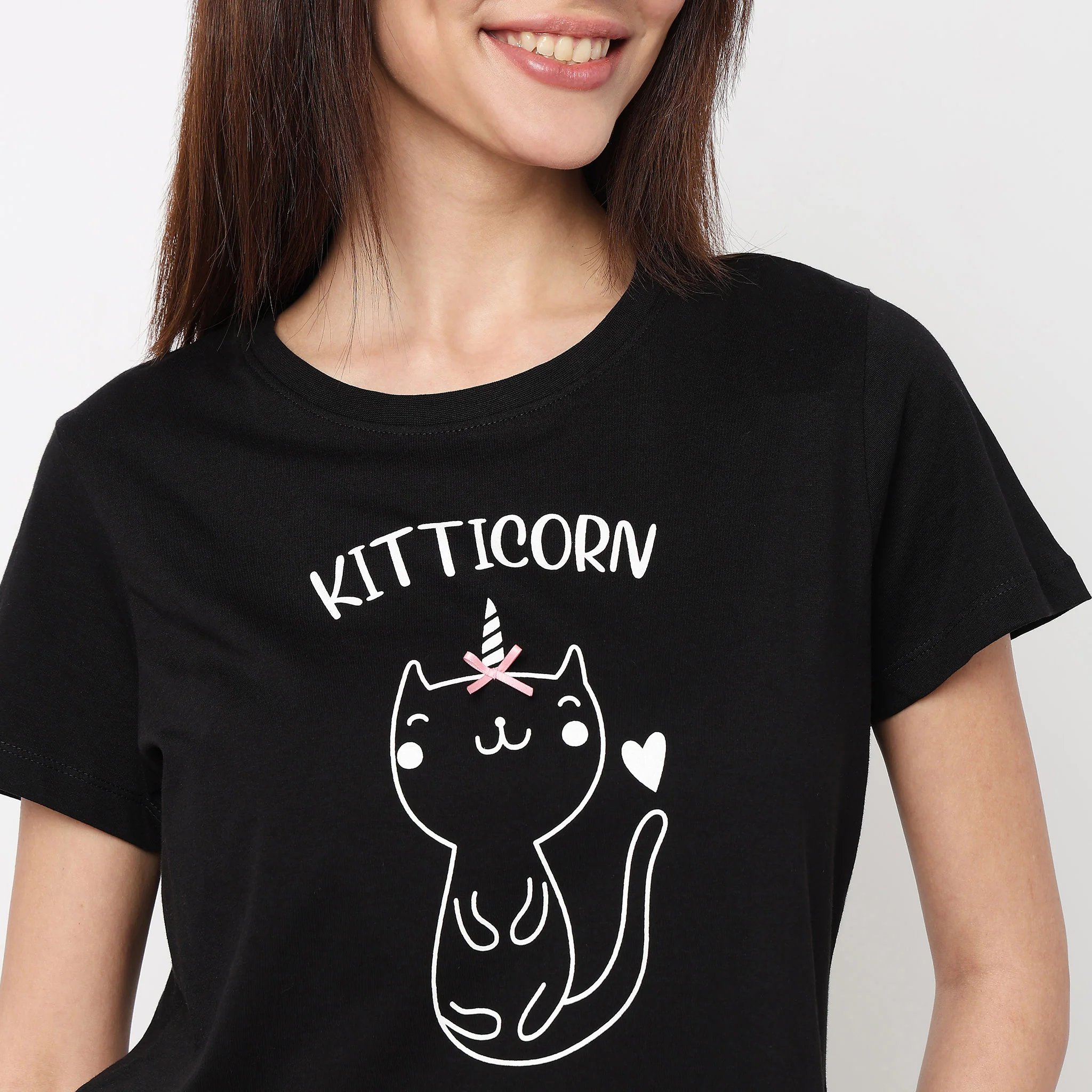 Cotton Printed Lounge T-Shirt - Image 4
