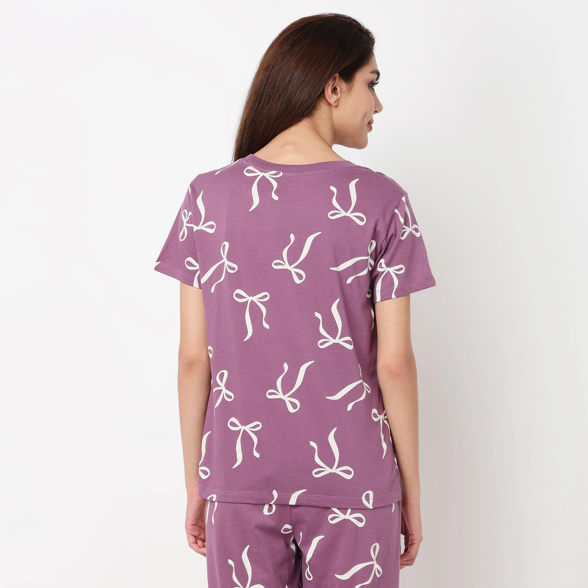 Cotton Printed Lounge T-Shirt - Image 3