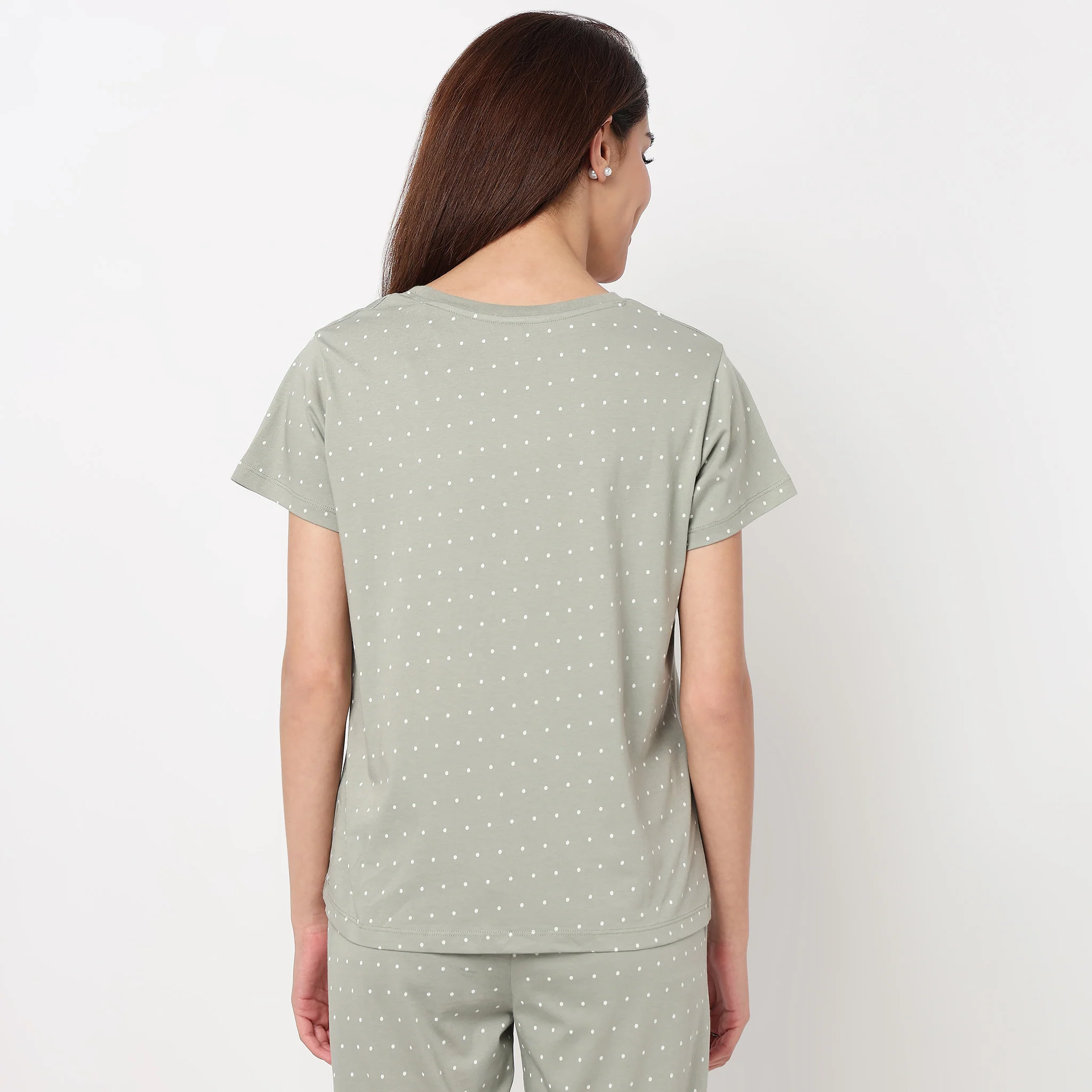 Cotton Printed Lounge T-Shirt - Image 3