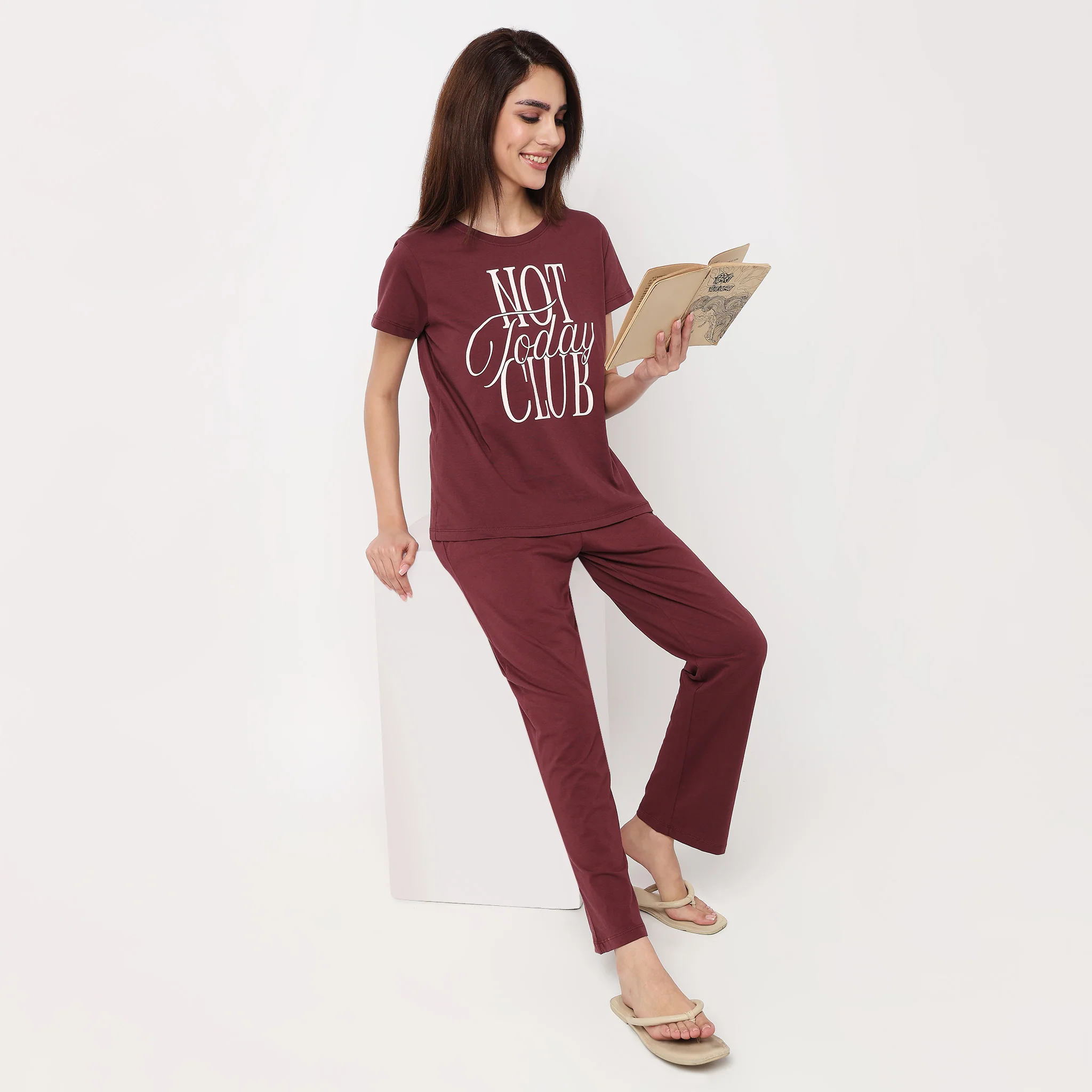 Cotton Printed Lounge T-Shirt