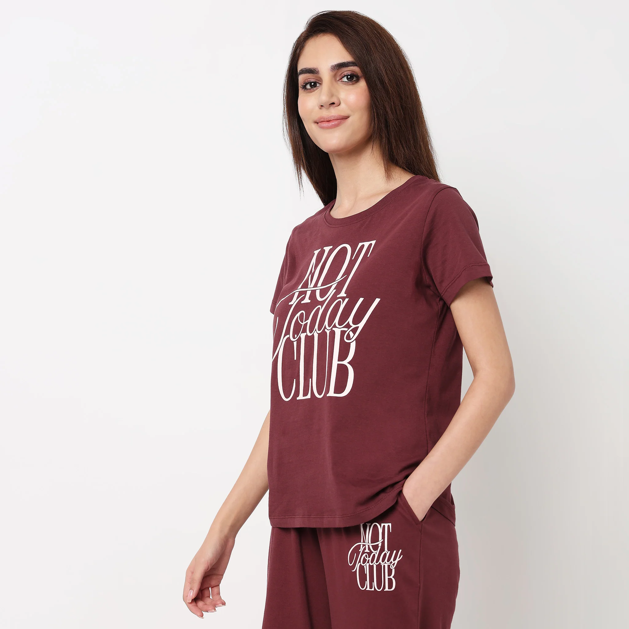 Cotton Printed Lounge T-Shirt - Image 5