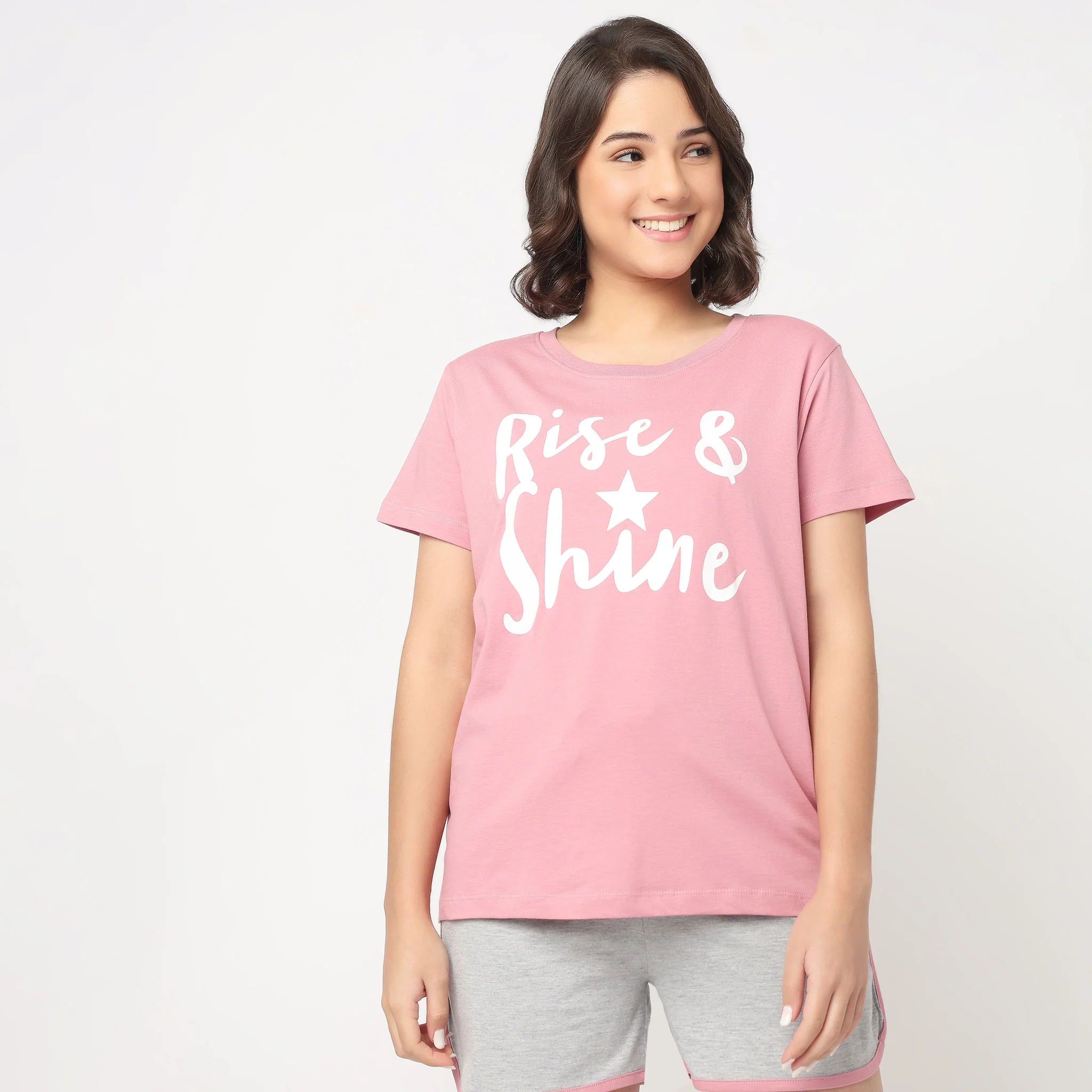 Cotton Printed Lounge T-Shirt - Image 2