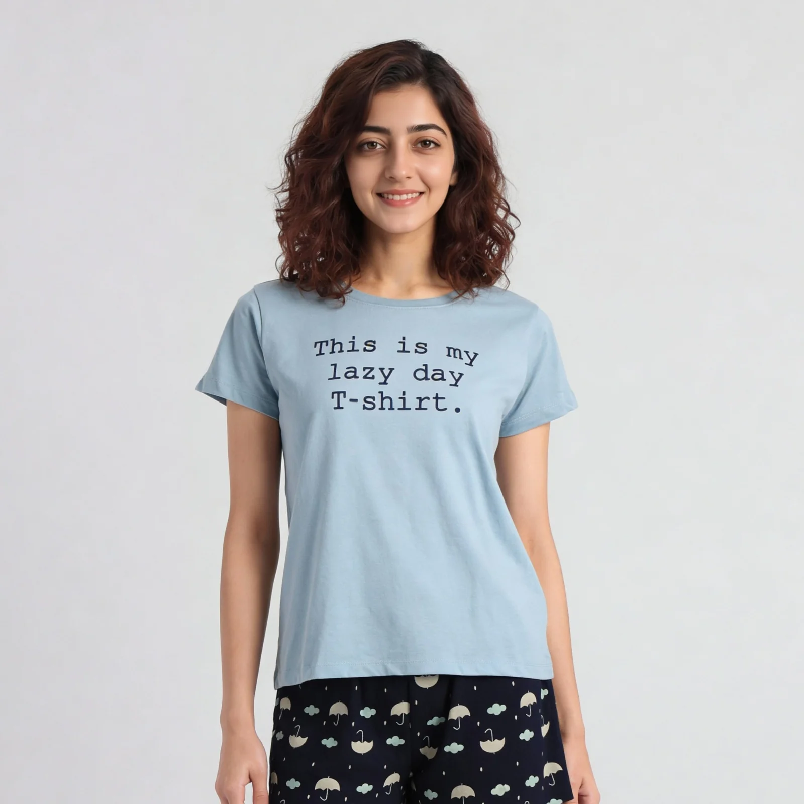 Cotton Printed Lounge T-Shirt - Image 2