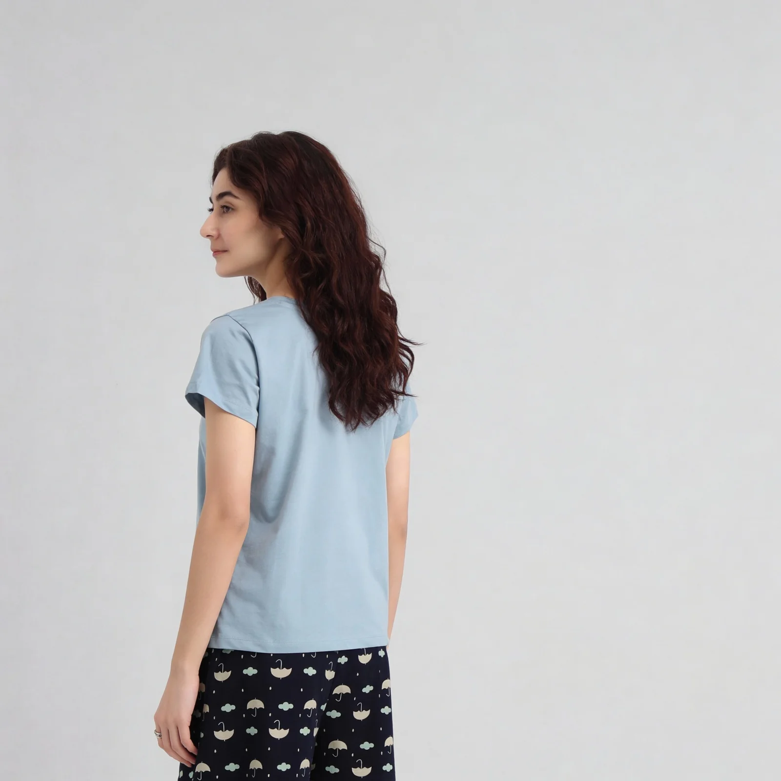 Cotton Printed Lounge T-Shirt - Image 3