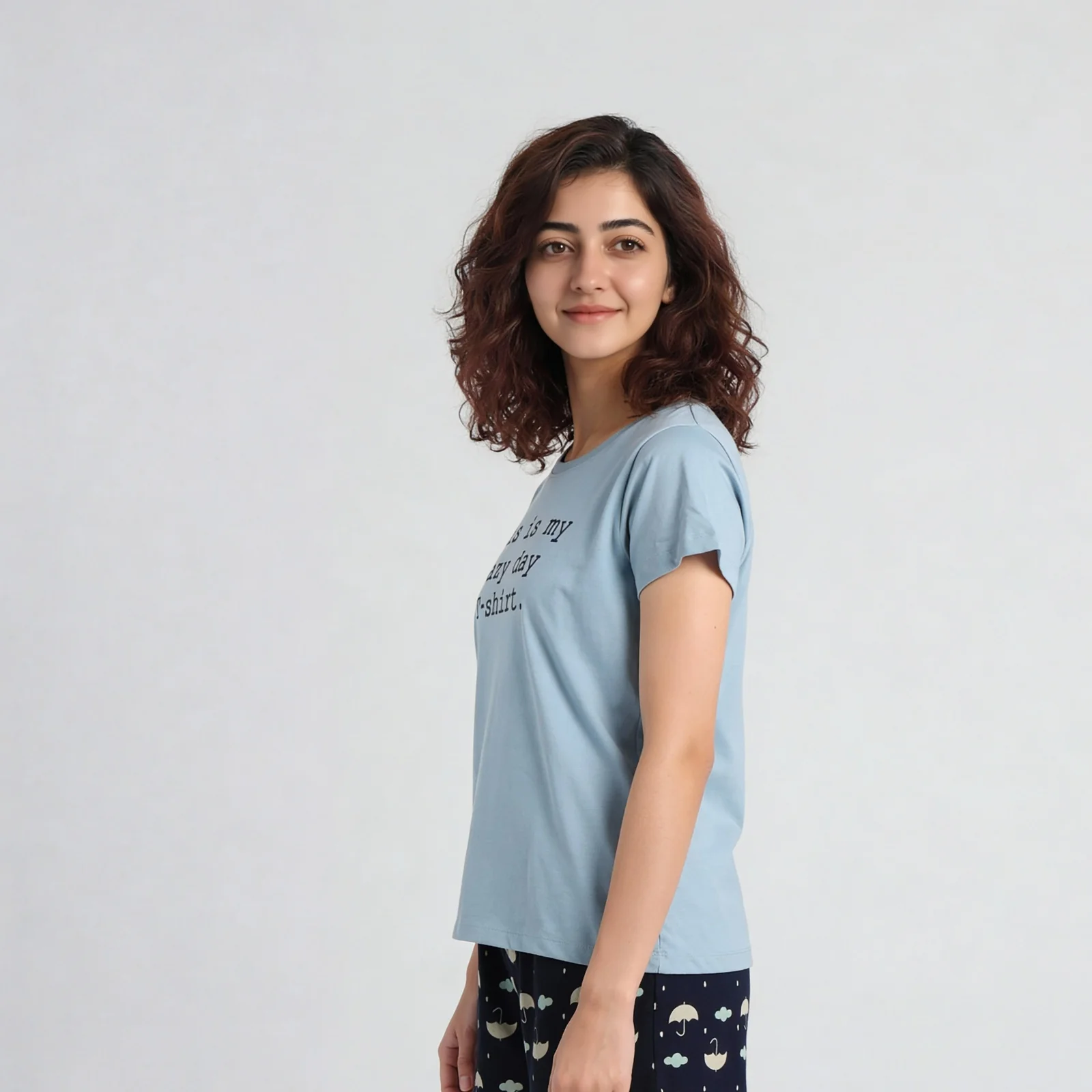 Cotton Printed Lounge T-Shirt - Image 5