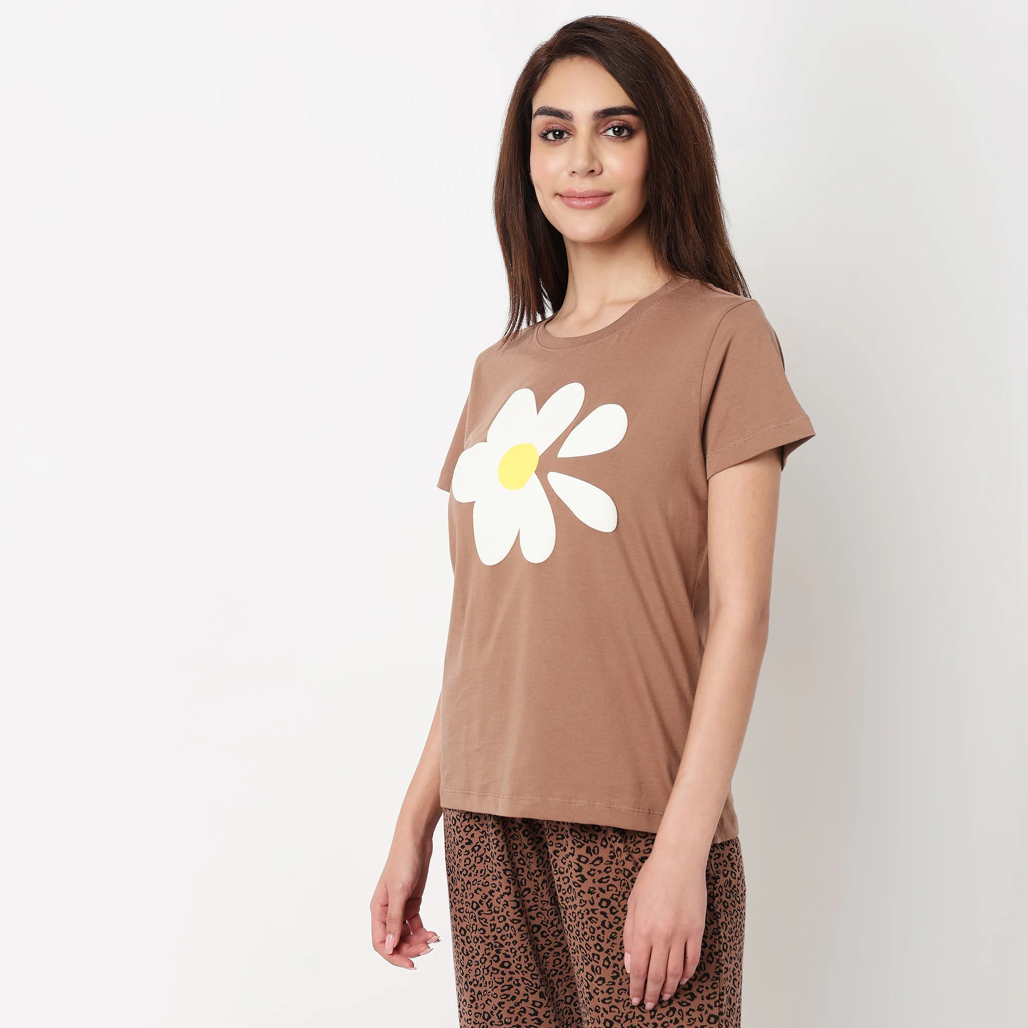 Cotton Printed Lounge T-Shirt - Image 5