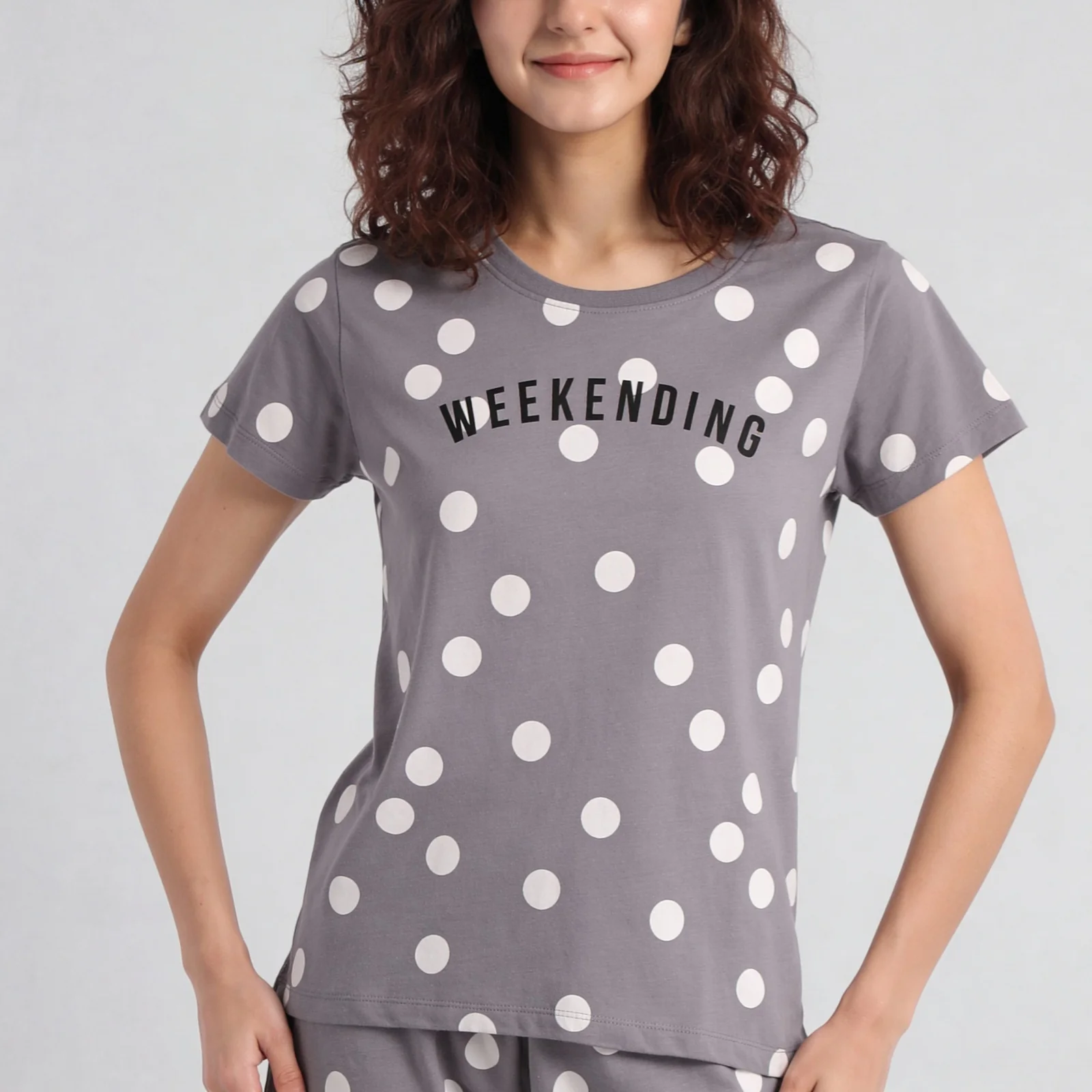 Cotton Printed Lounge Top - Image 4
