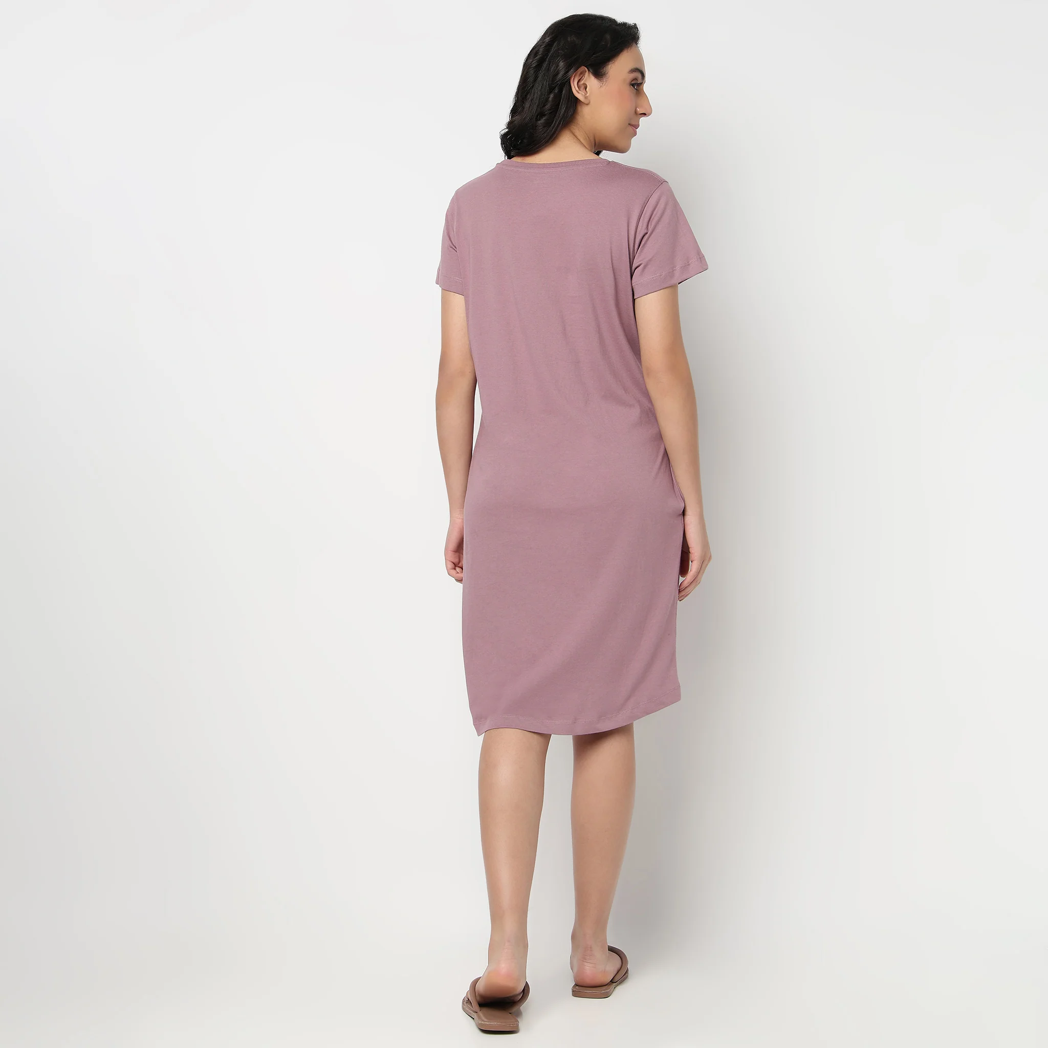 Cotton Printed Short Gown - Image 3