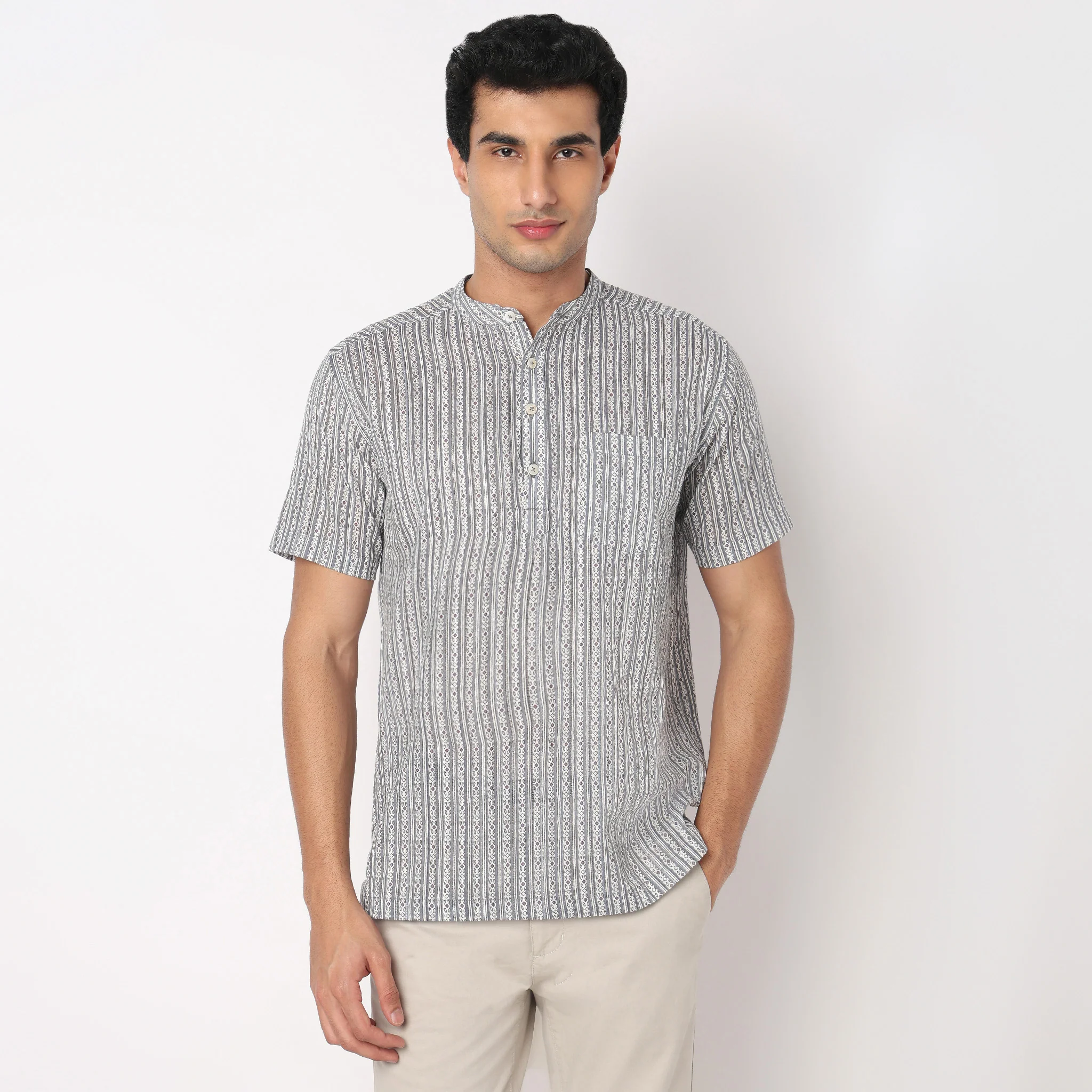 Cotton Printed Short Kurta - Image 2