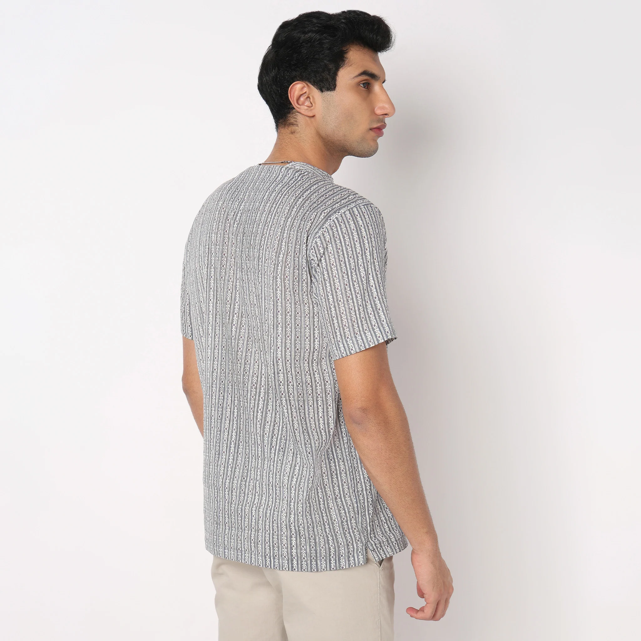 Cotton Printed Short Kurta - Image 3
