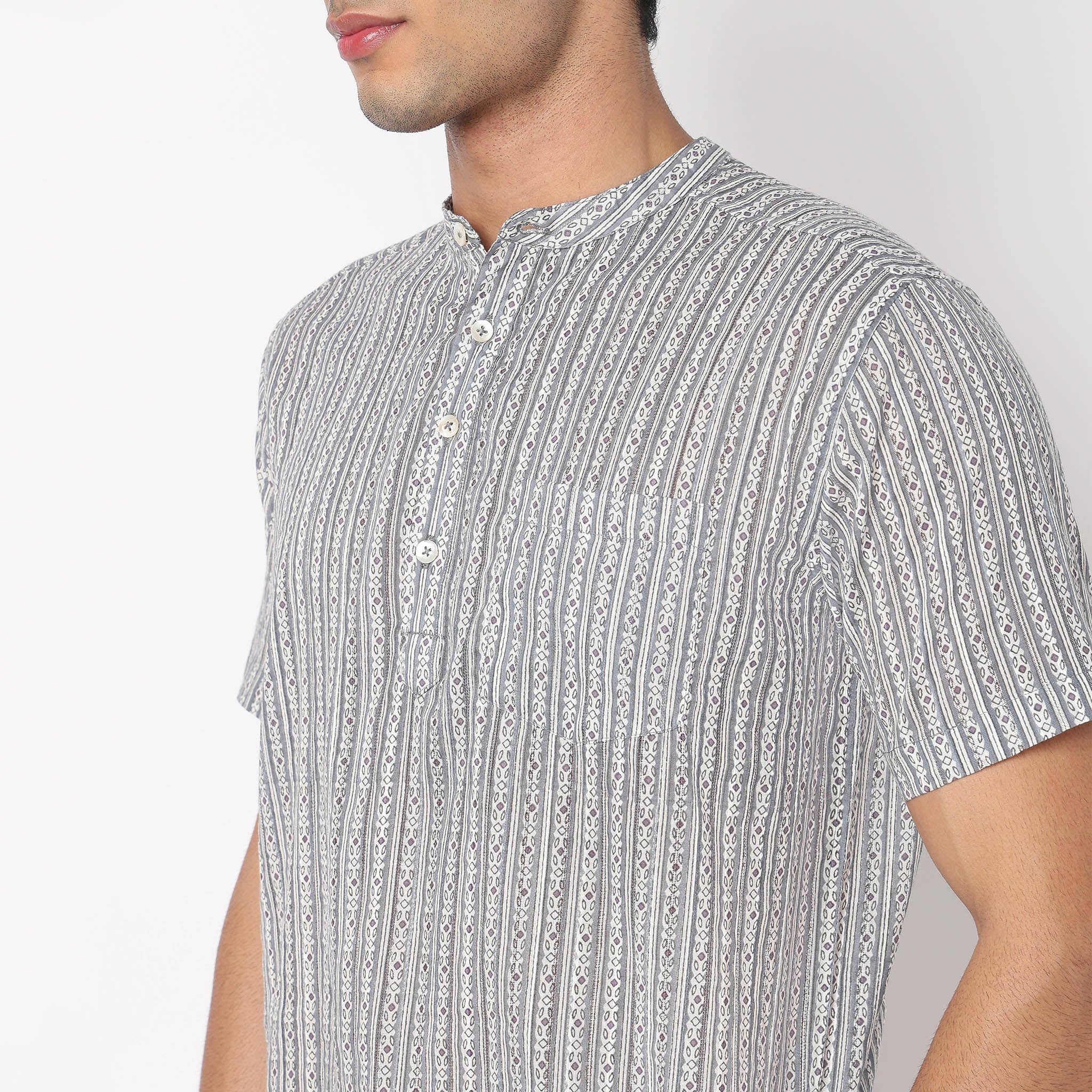Cotton Printed Short Kurta - Image 4