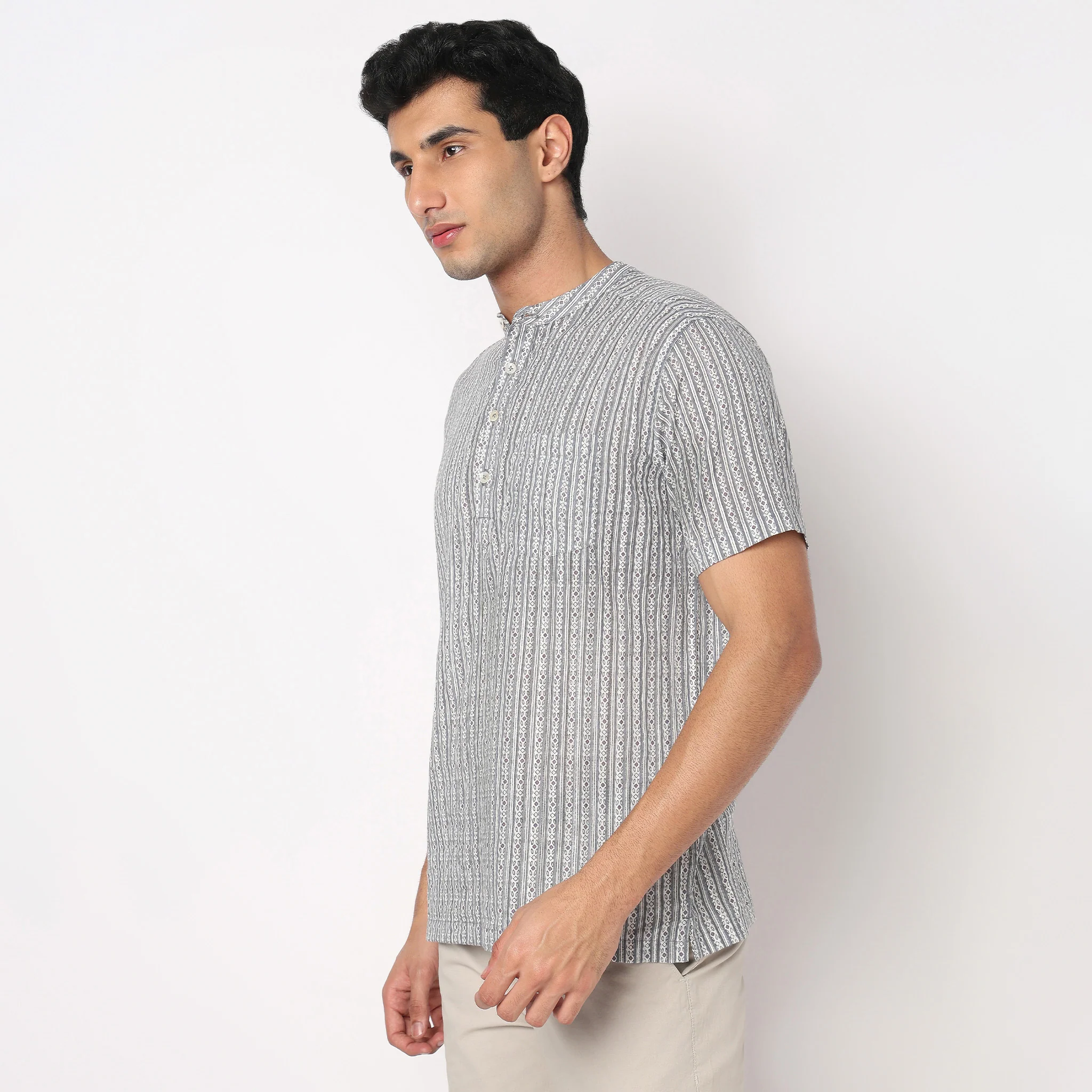Cotton Printed Short Kurta - Image 5