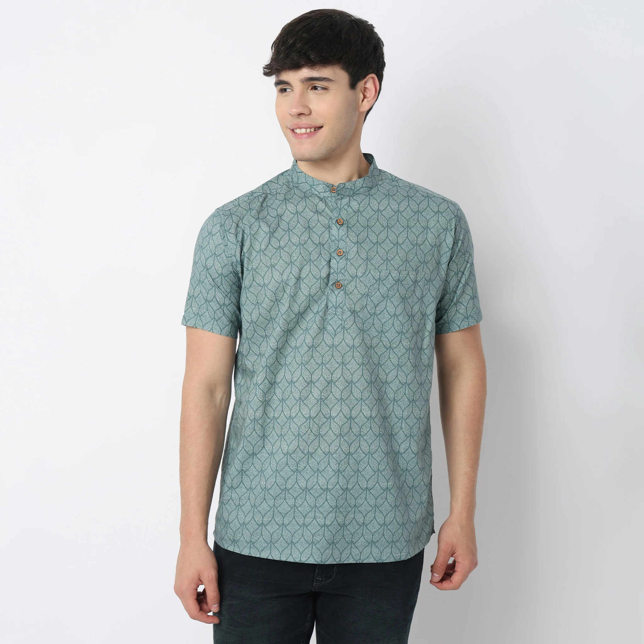 Cotton Printed Short Kurta - Image 2