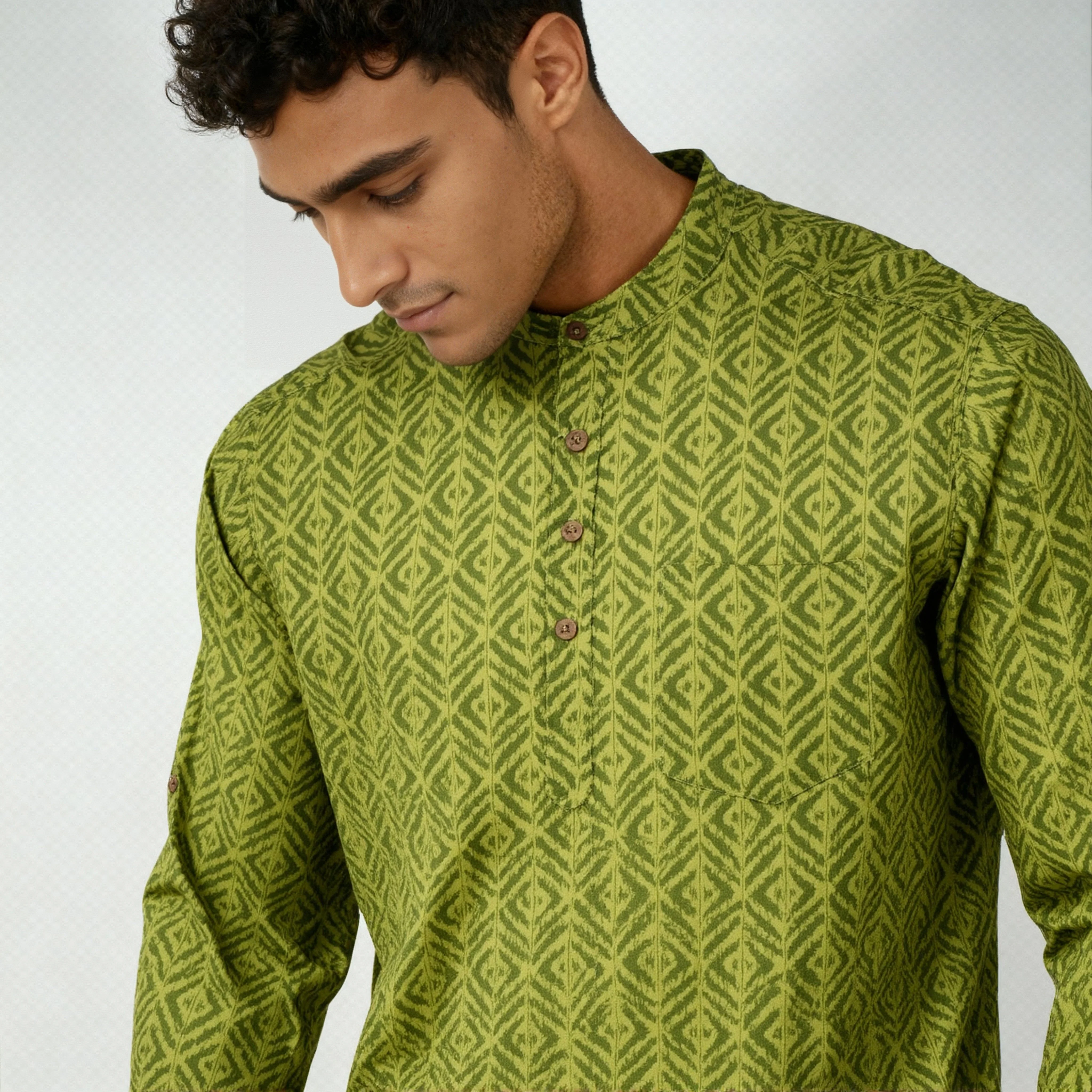 Cotton Printed Short Kurta - Image 4