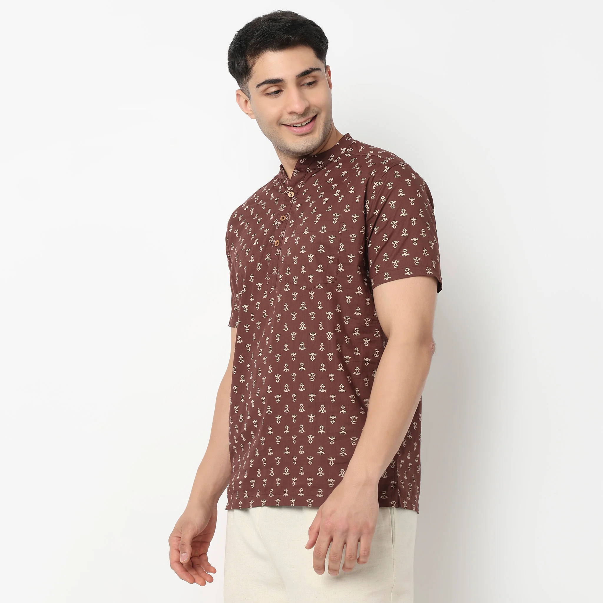 Cotton Printed Short Kurta - Image 5