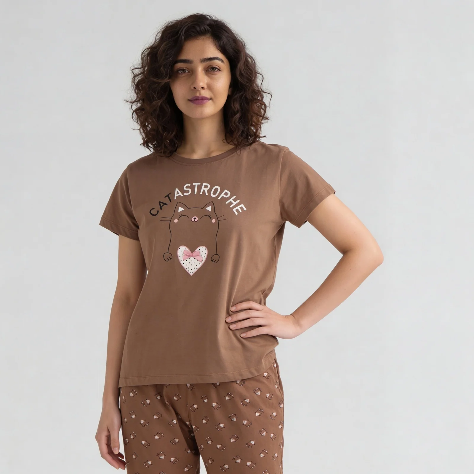 Cotton Printed Lounge T-Shirt - Image 2