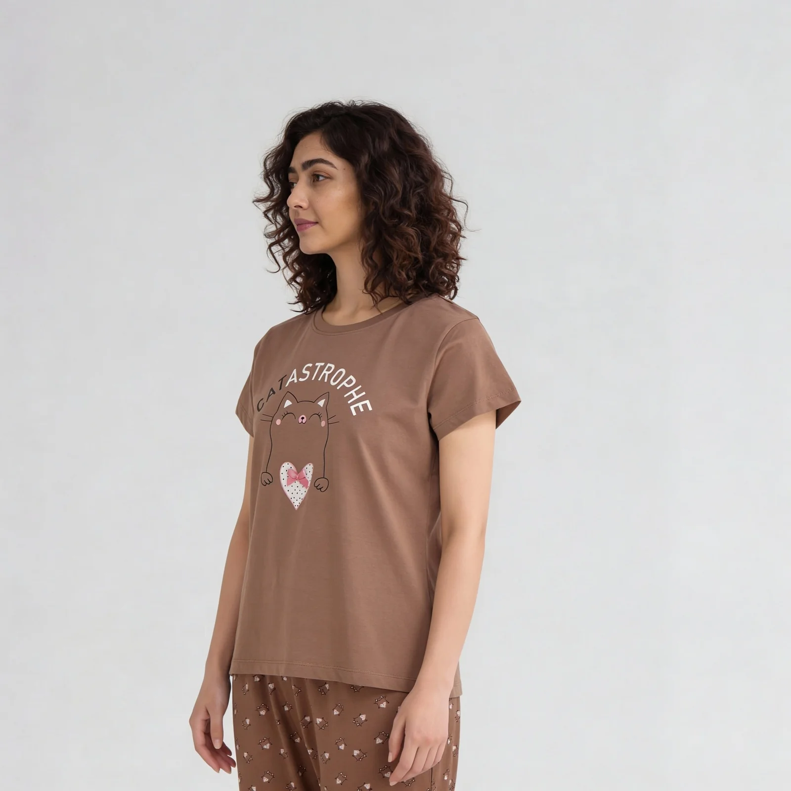 Cotton Printed Lounge T-Shirt - Image 5