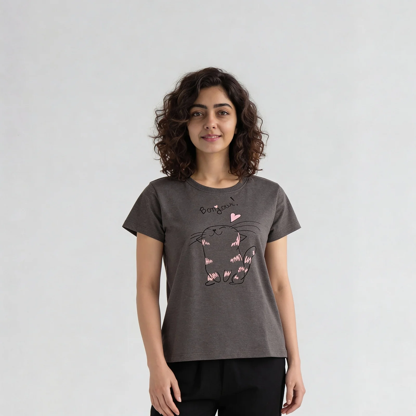 Cotton Printed Lounge T-Shirt - Image 2