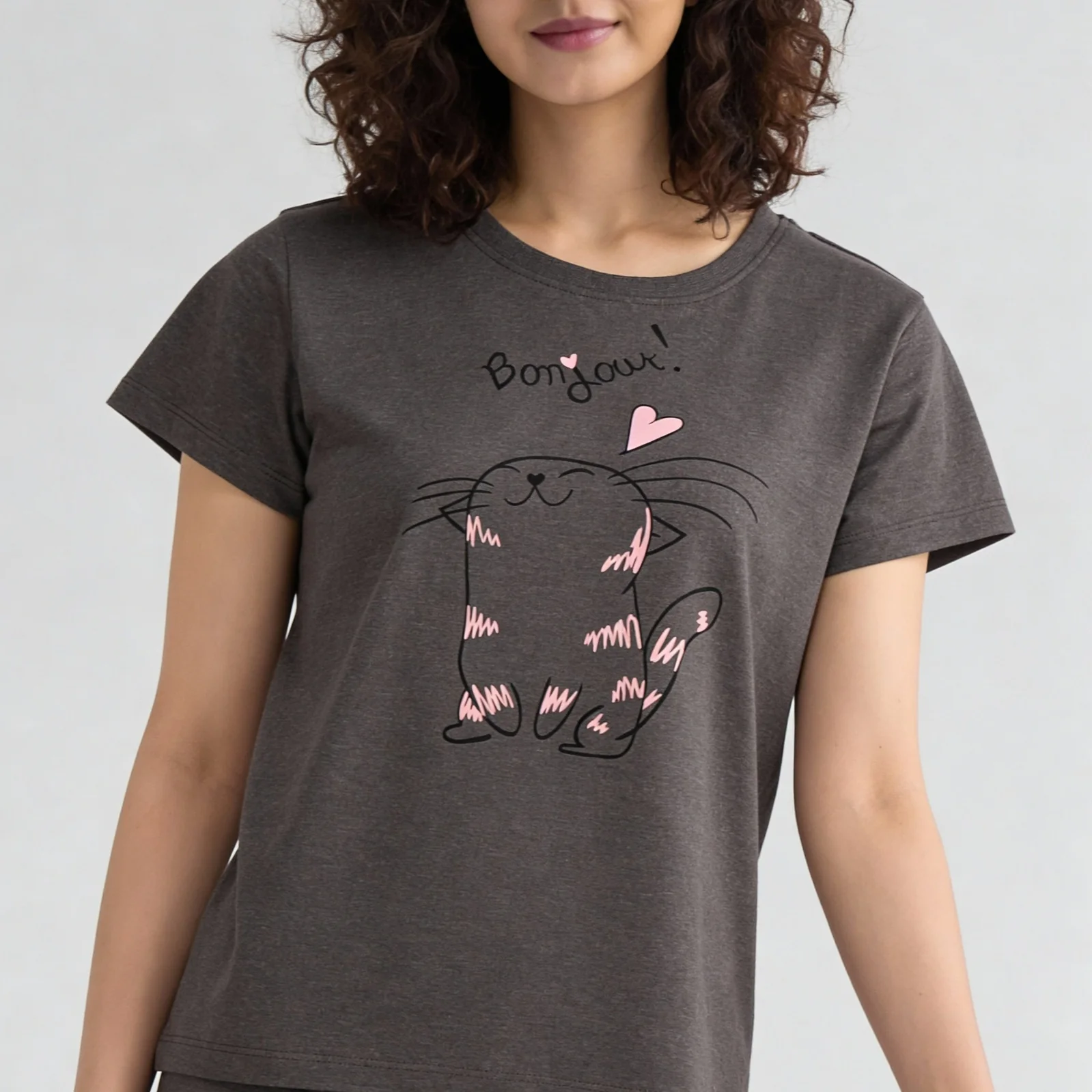 Cotton Printed Lounge T-Shirt - Image 4
