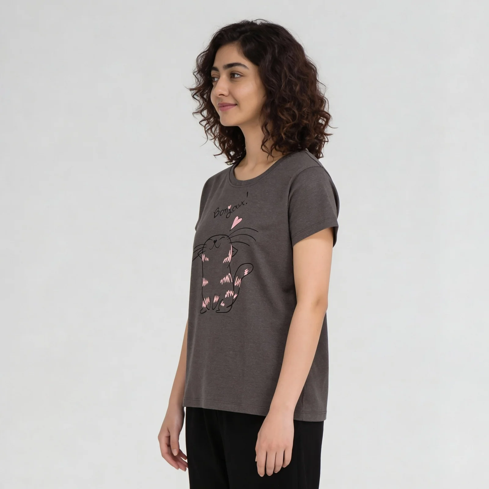 Cotton Printed Lounge T-Shirt - Image 5