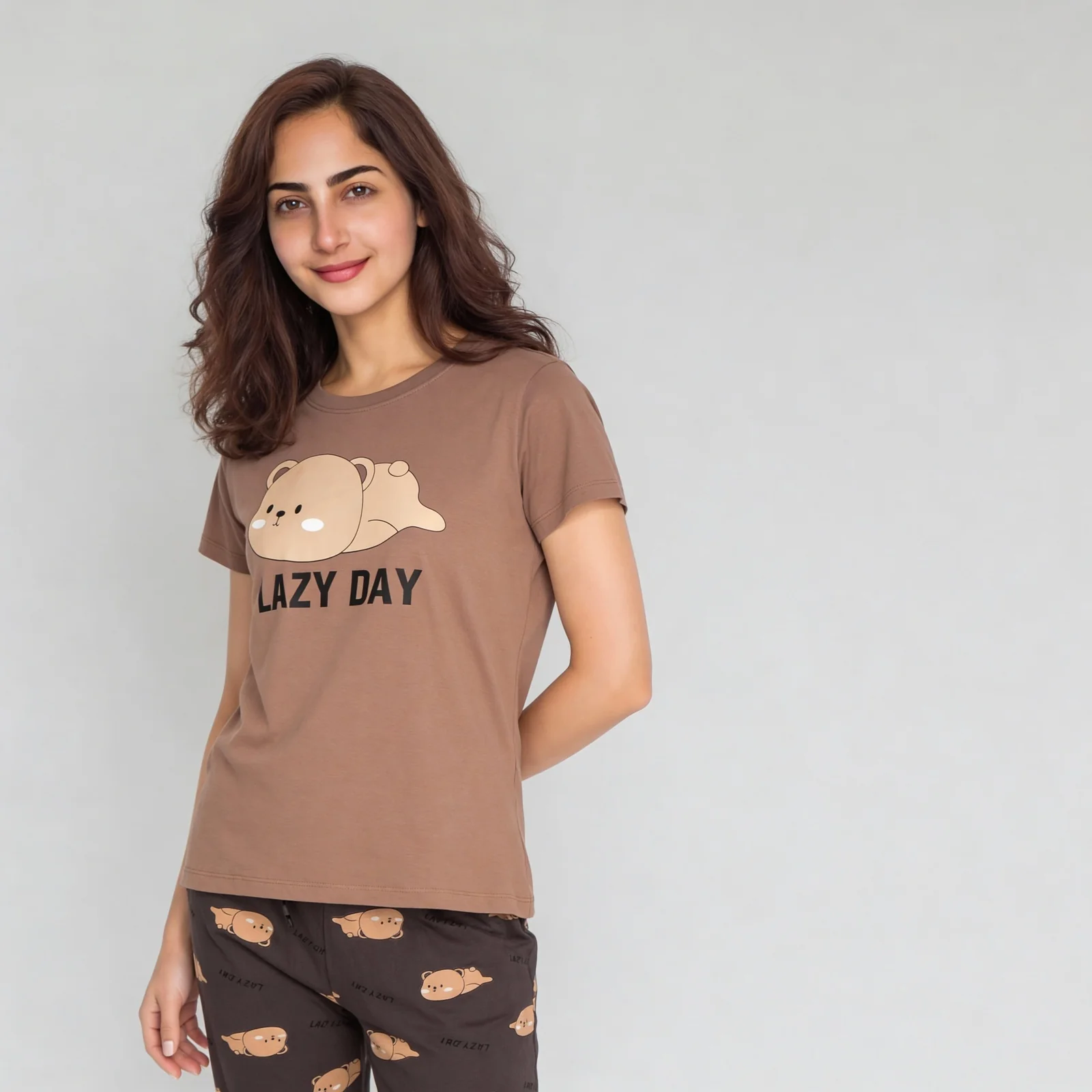 Cotton Printed Lounge T-Shirt - Image 5