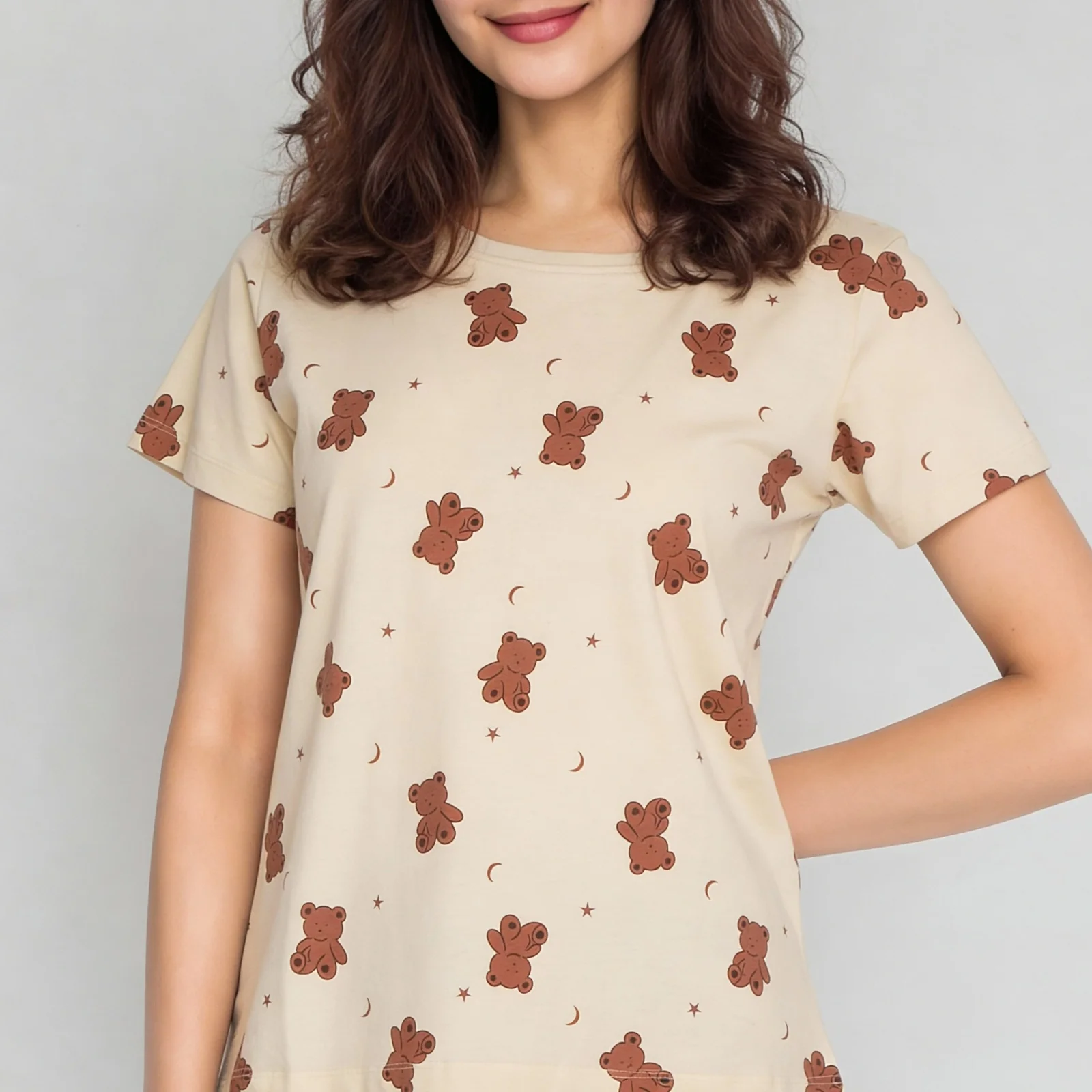 Cotton Printed Lounge T-Shirt - Image 4