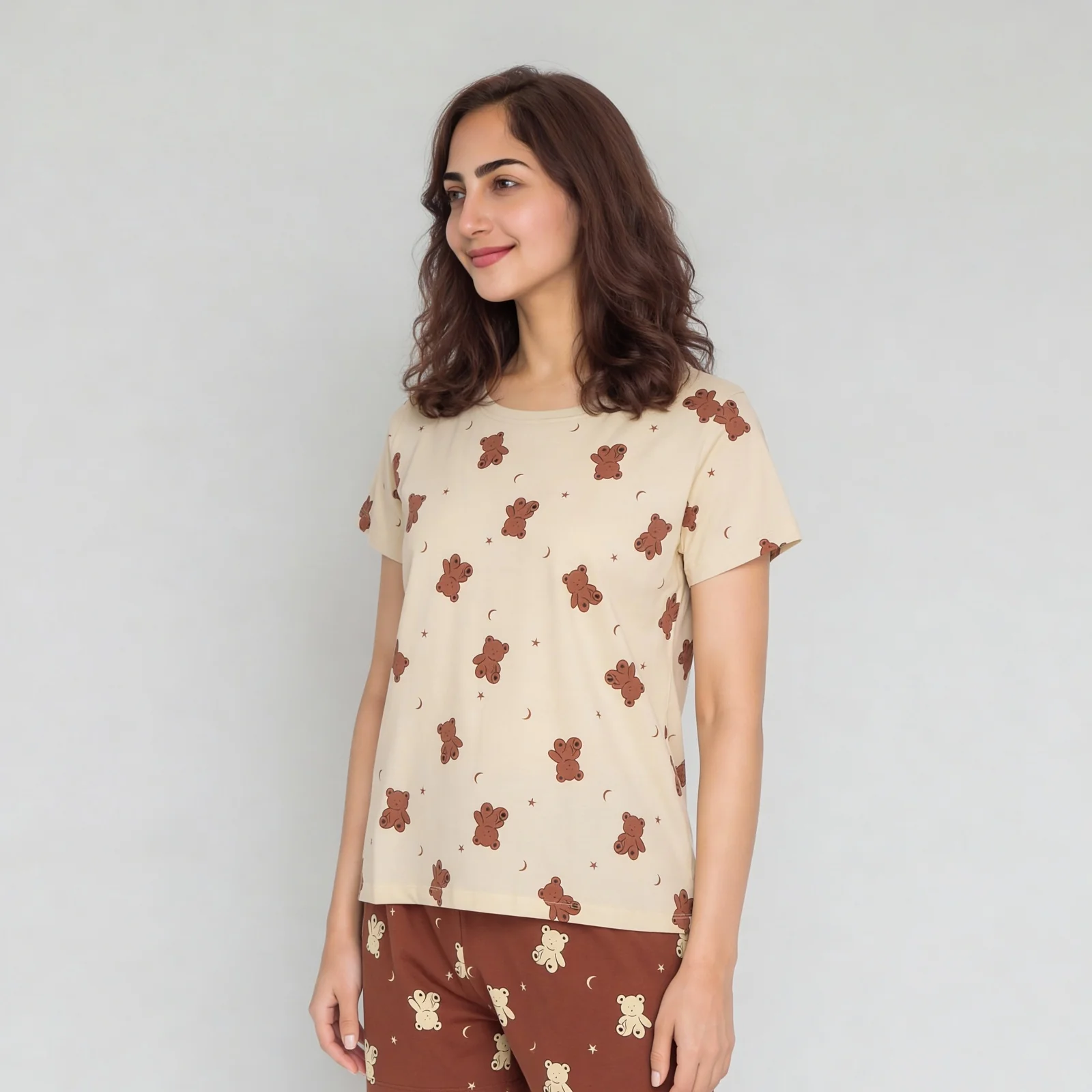 Cotton Printed Lounge T-Shirt - Image 5