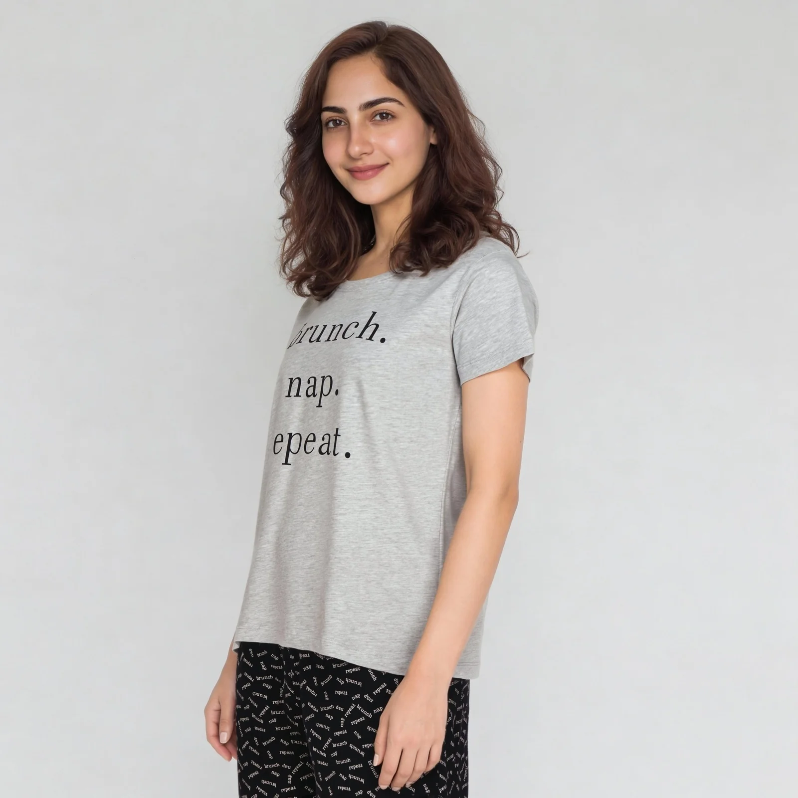 Cotton Printed Lounge T-Shirt - Image 5
