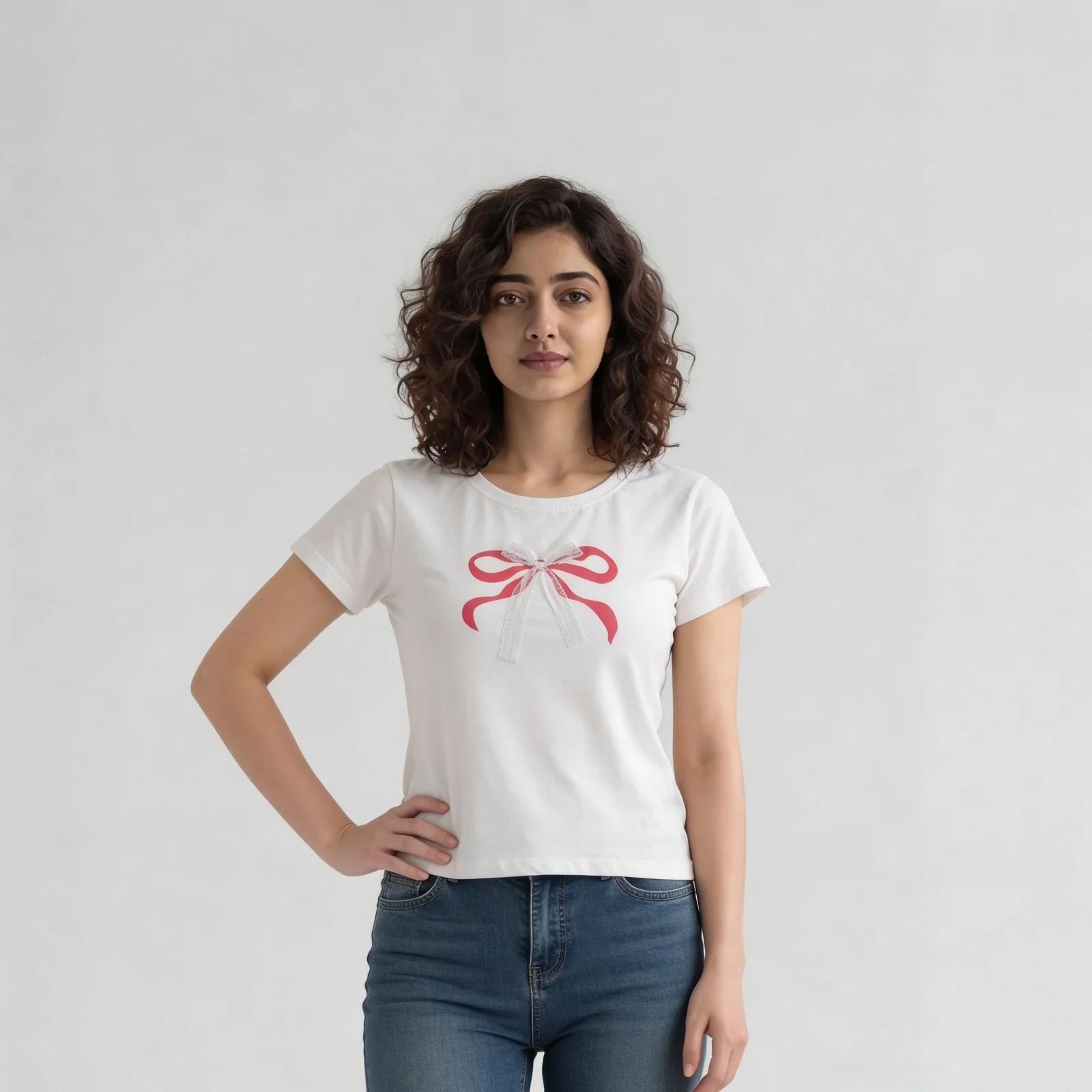 Cotton Printed Straight Lounge T-Shirt - Image 2