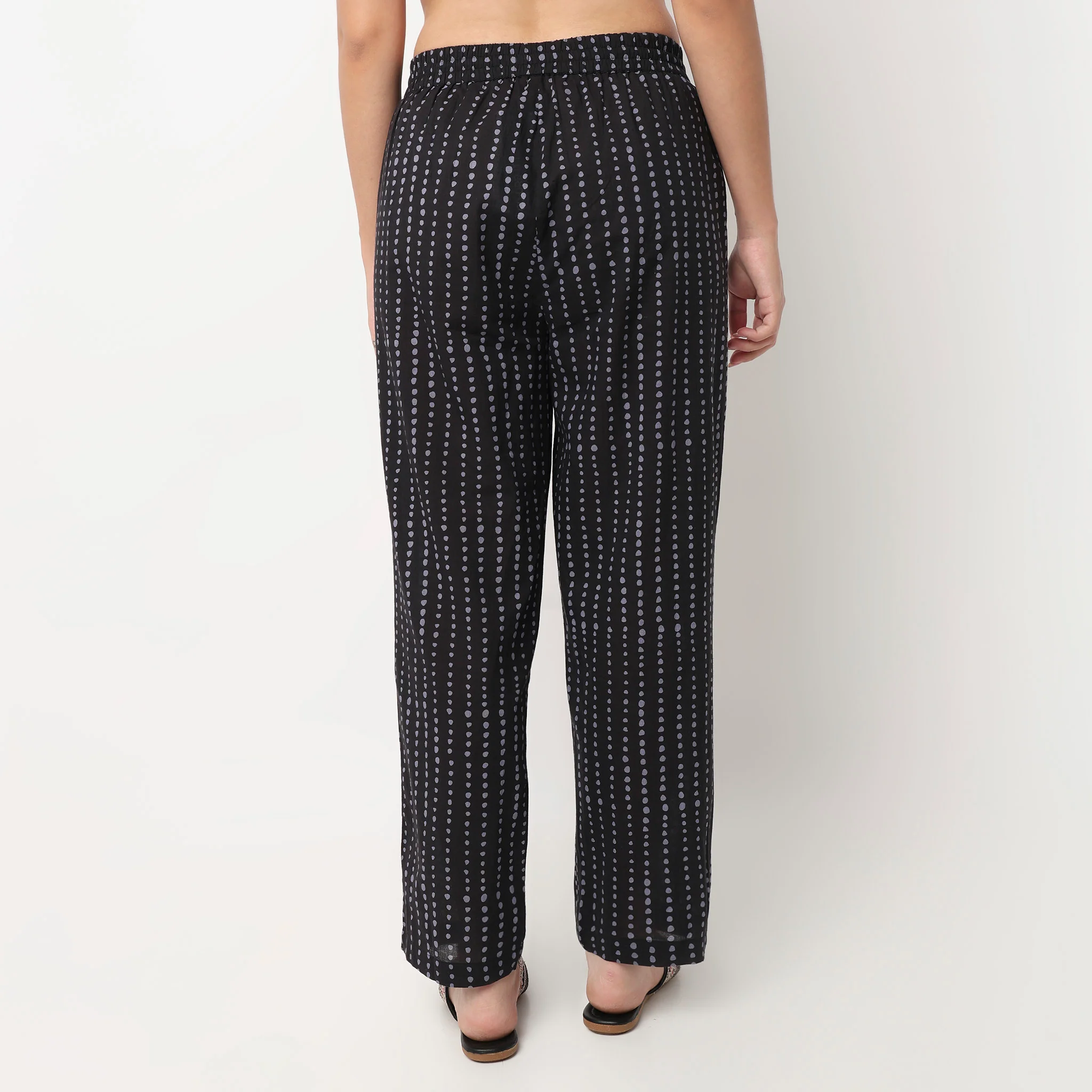 Cotton Printed Straight Pants - Image 3