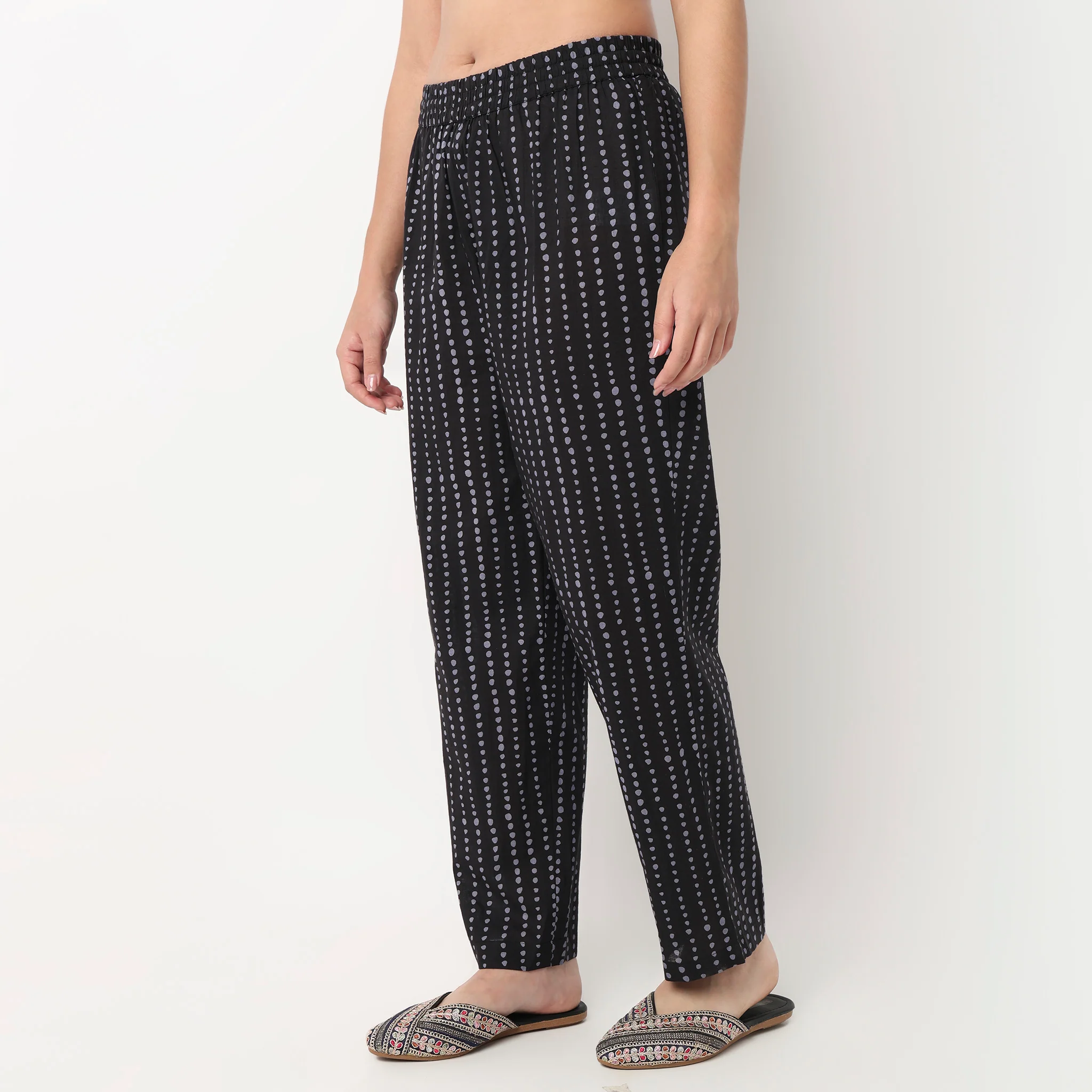 Cotton Printed Straight Pants - Image 5