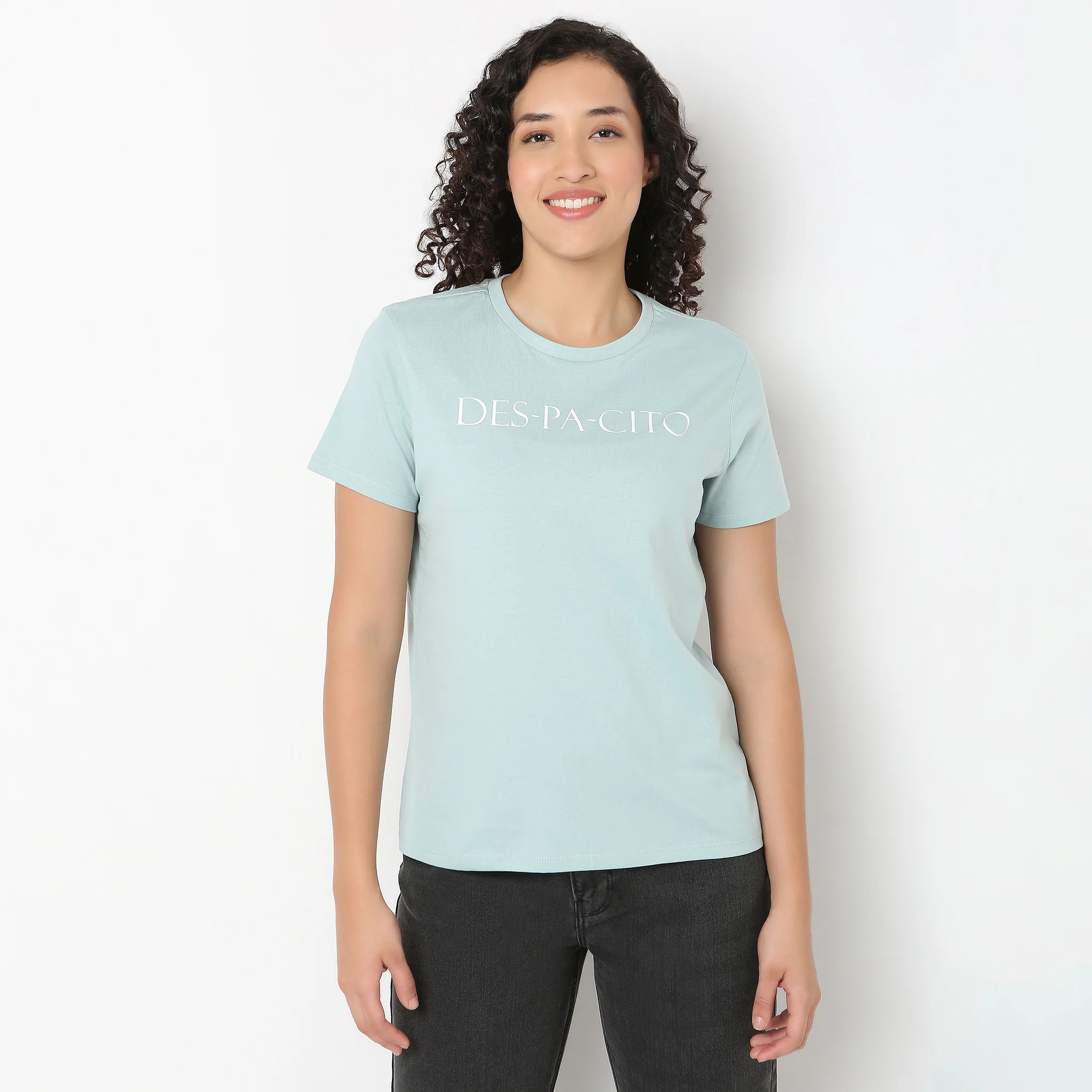 Printed Cotton Crew Neck T-Shirt - Image 2
