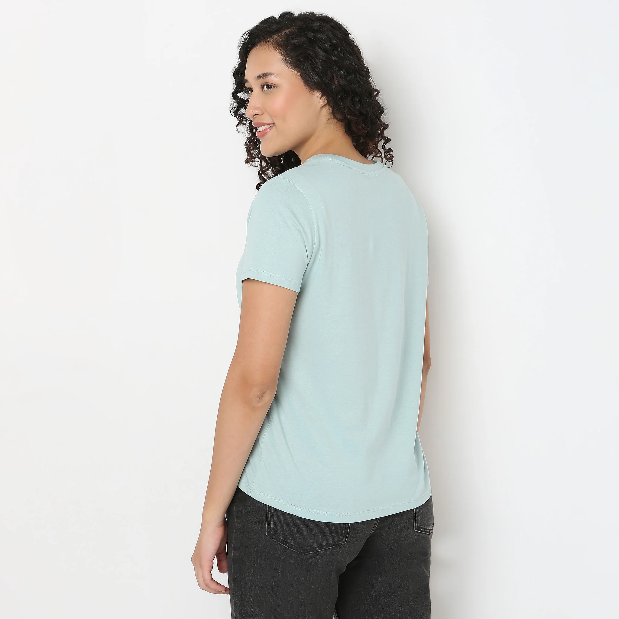 Printed Cotton Crew Neck T-Shirt - Image 3