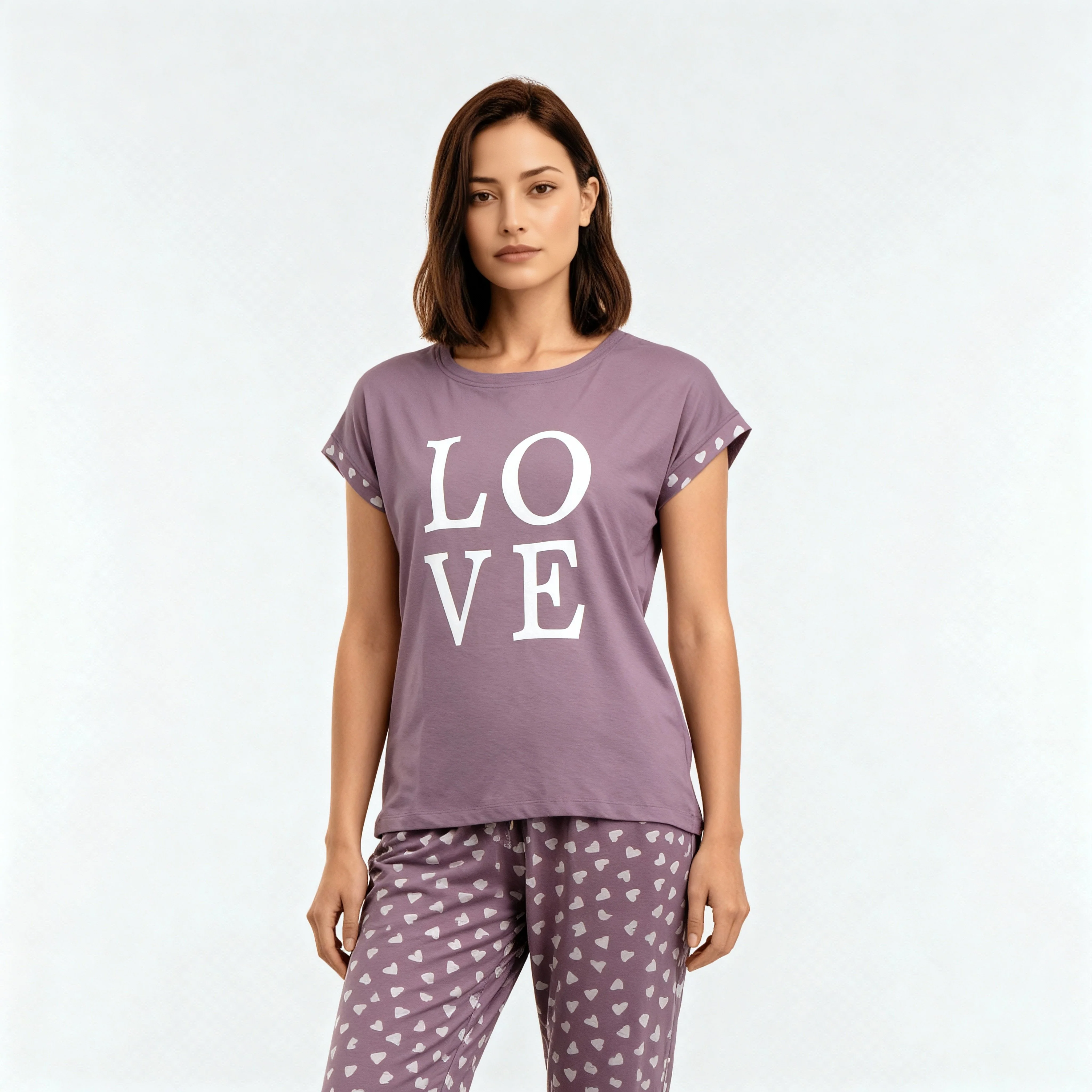 Cotton Printed Sleepwear T-Shirt - Image 2