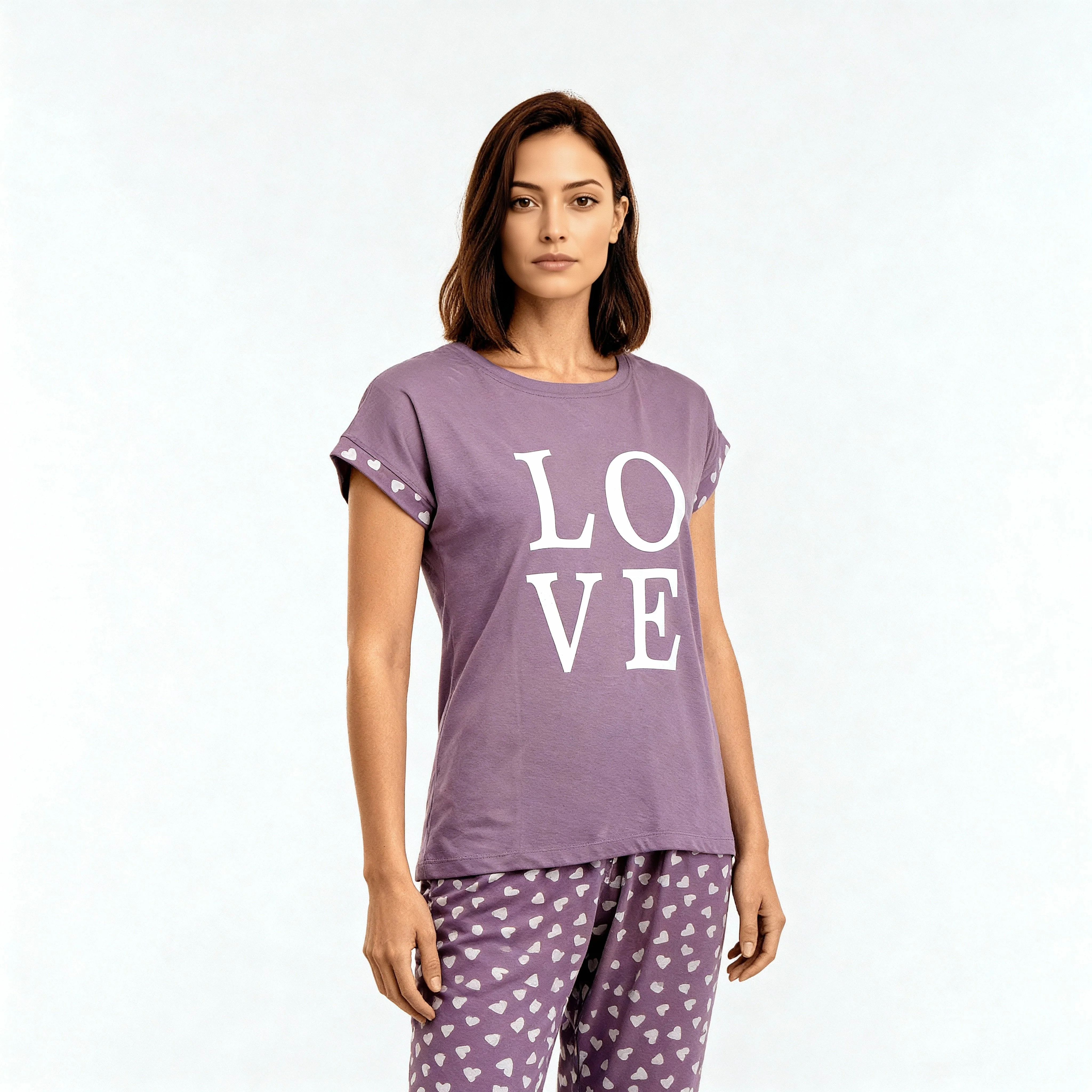 Cotton Printed Sleepwear T-Shirt - Image 5