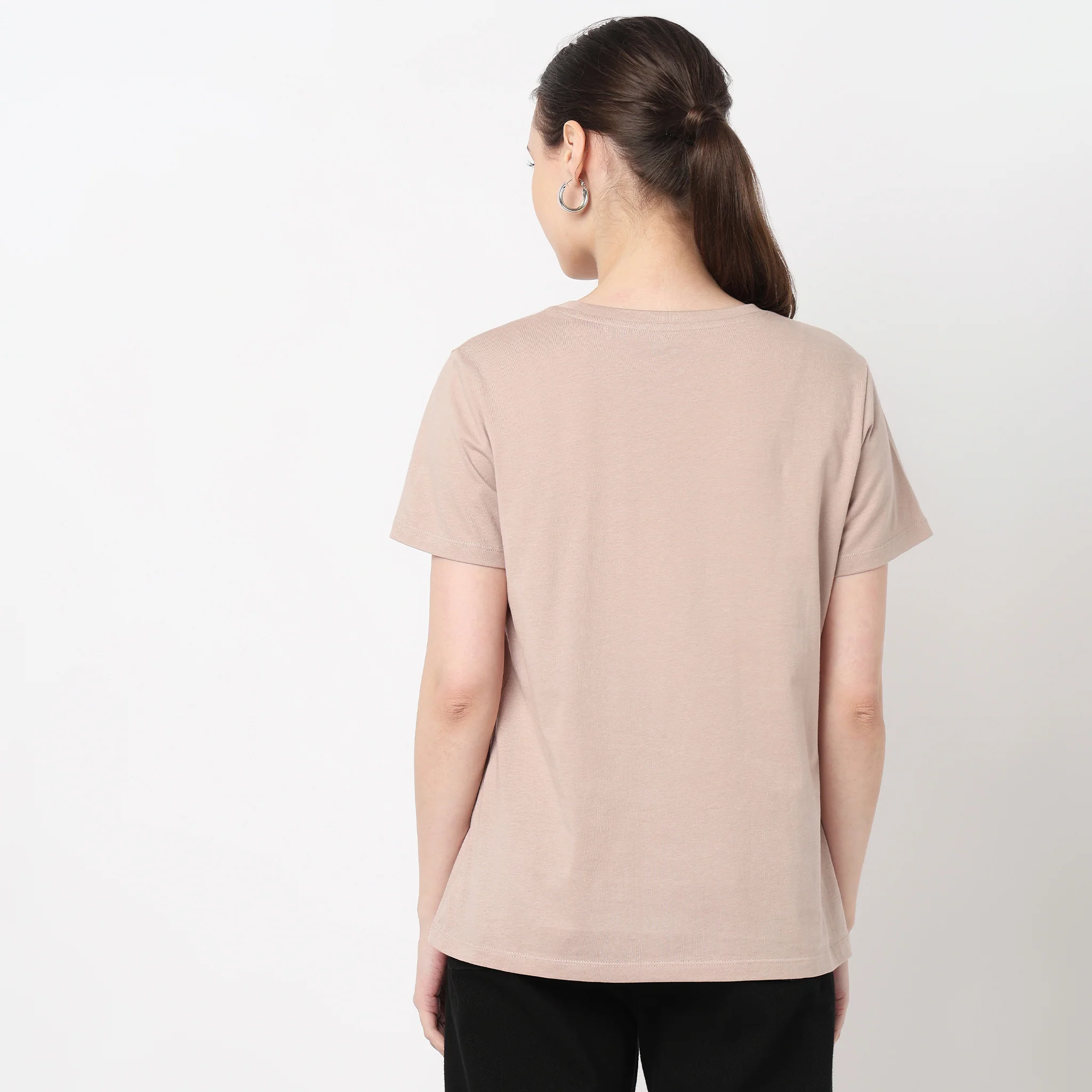 Cotton Round Neck Graphic Tee - Image 3