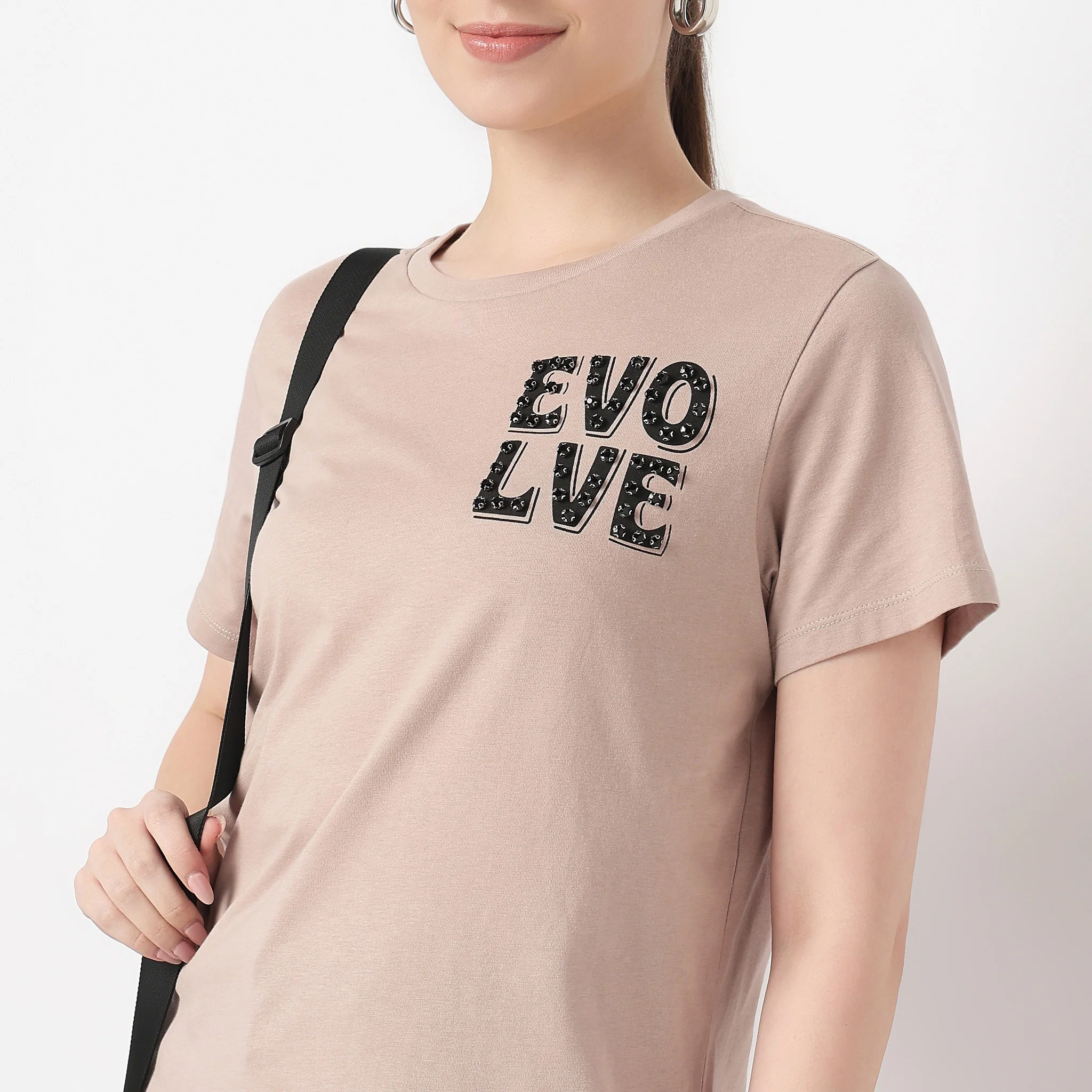 Cotton Round Neck Graphic Tee - Image 4
