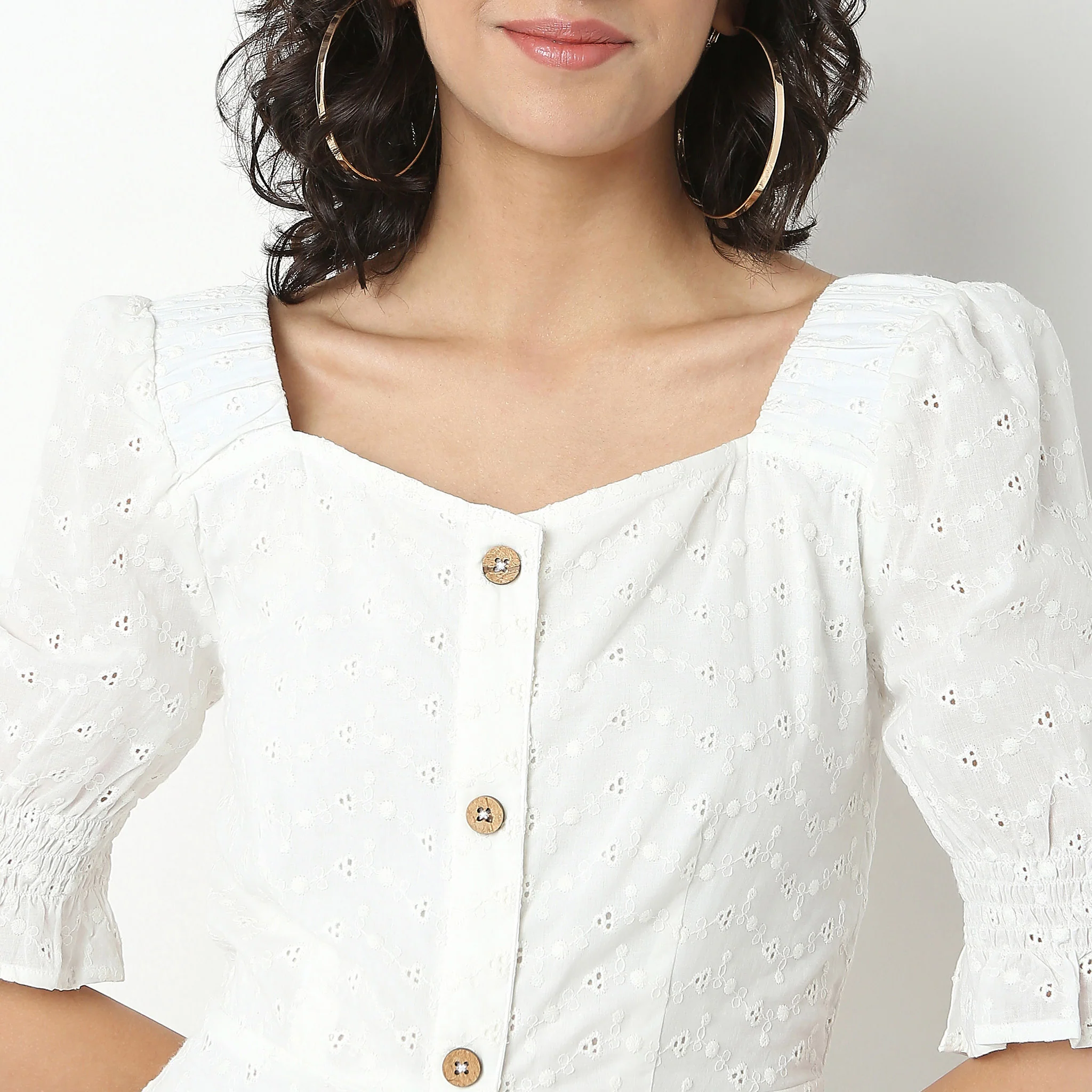 Cotton Schiffi Dress - Image 4