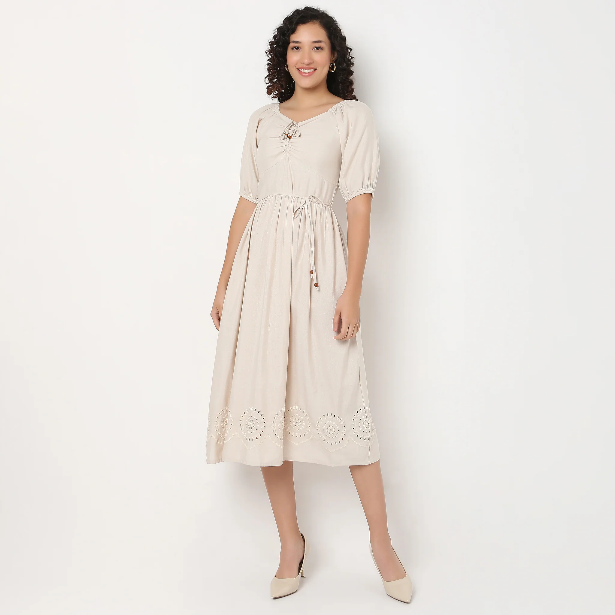 Cotton Schiffli Dress - Image 2