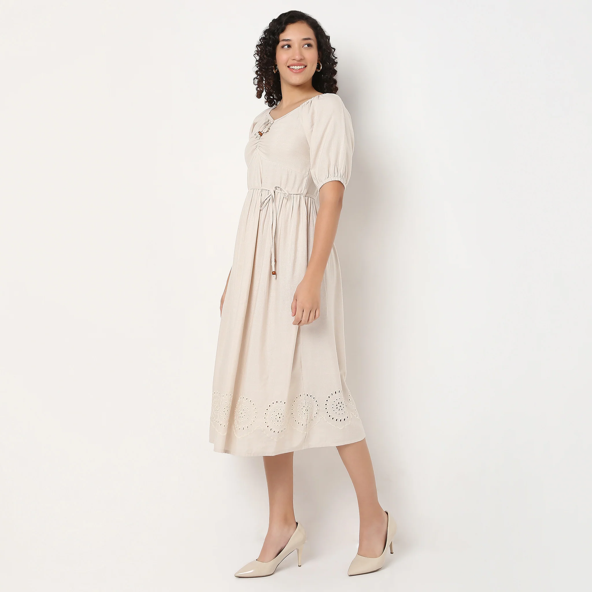 Cotton Schiffli Dress - Image 5