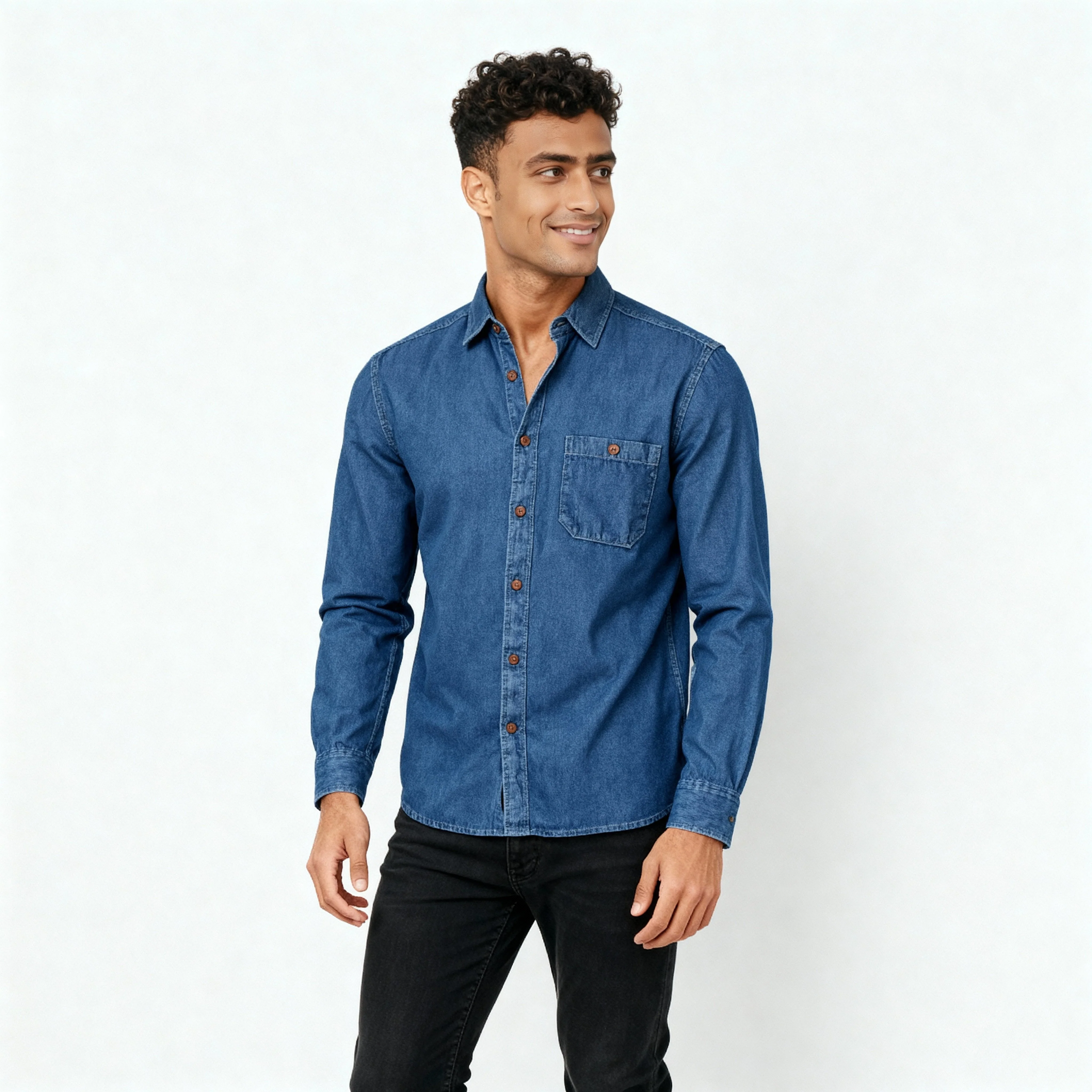 Cotton Solid Cruiser Shirt - Image 2