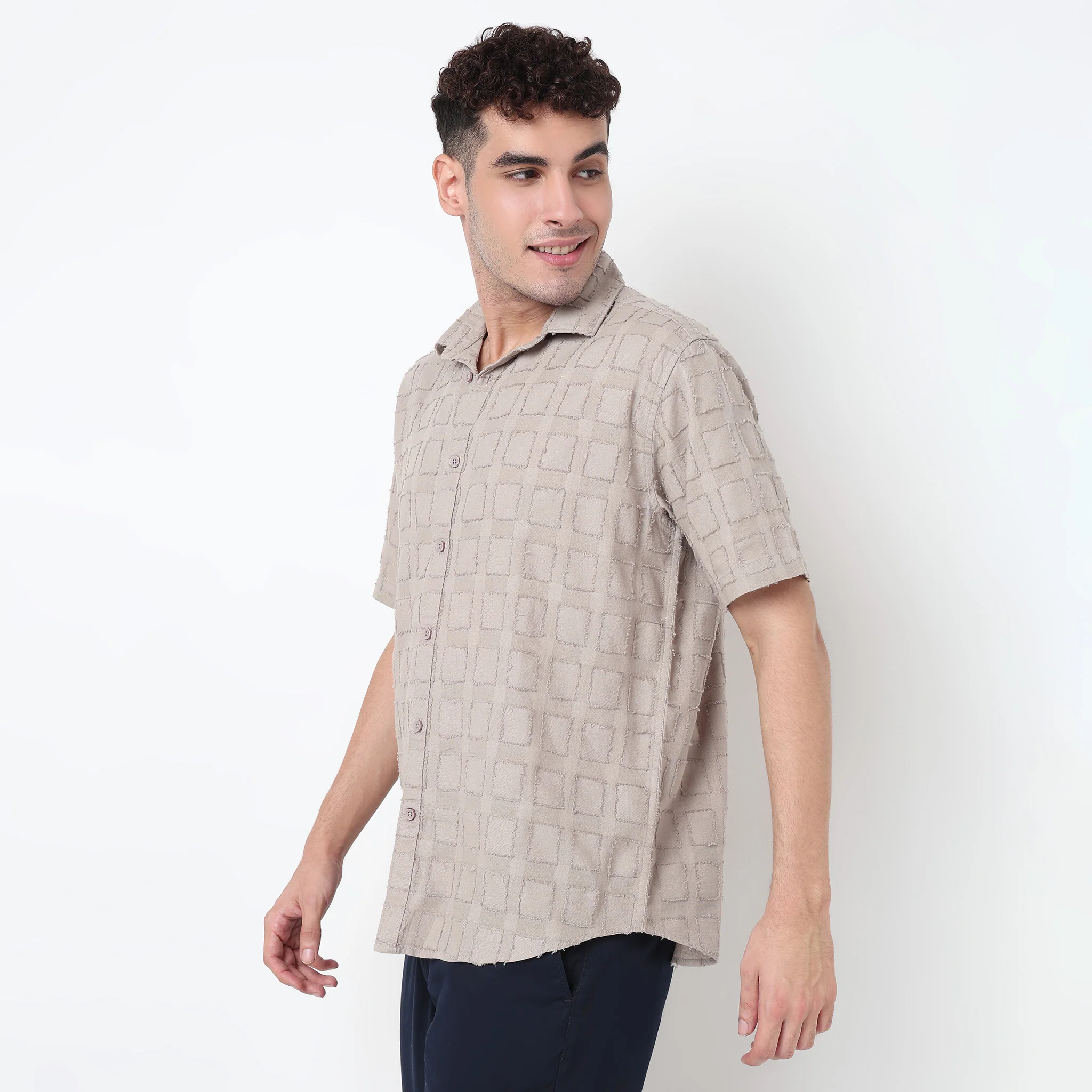 Solid Cotton Cuban Shirt - Image 10